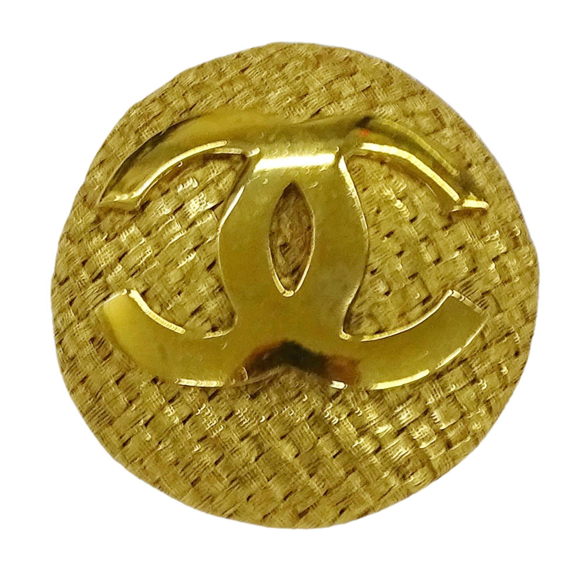 CC Logo Brooch Metal
