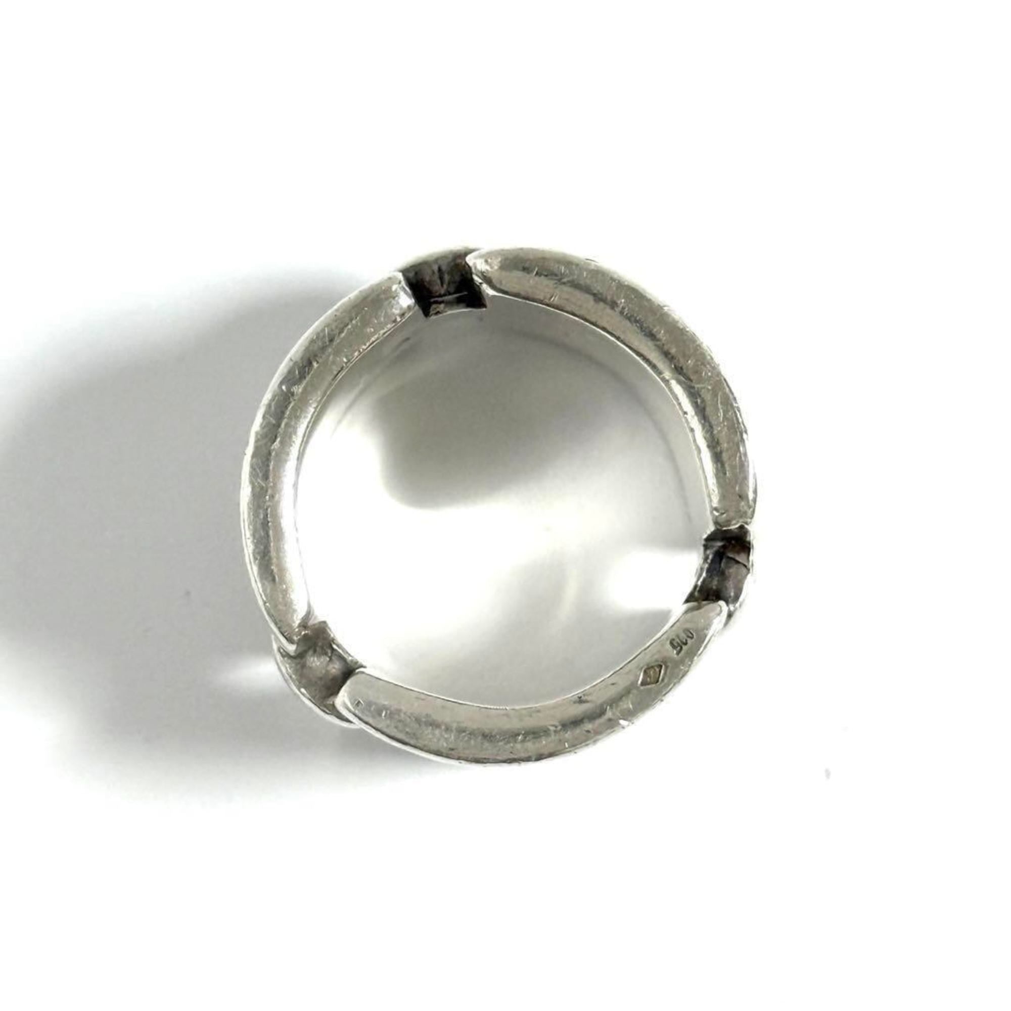 Vintage Bi-C Line Ring Sterling Silver