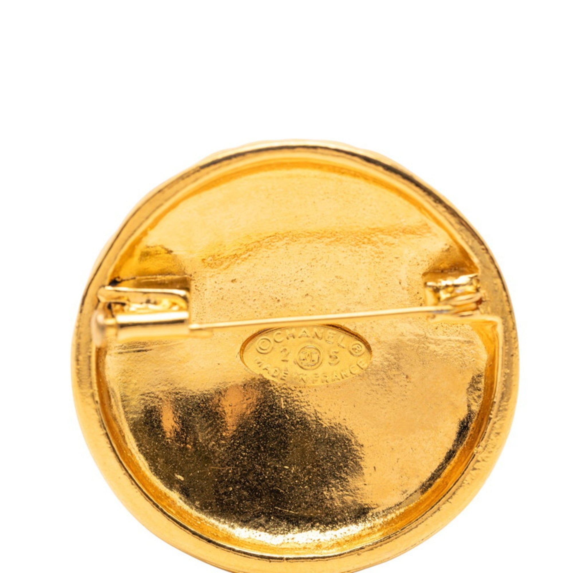 CC Logo Brooch Metal