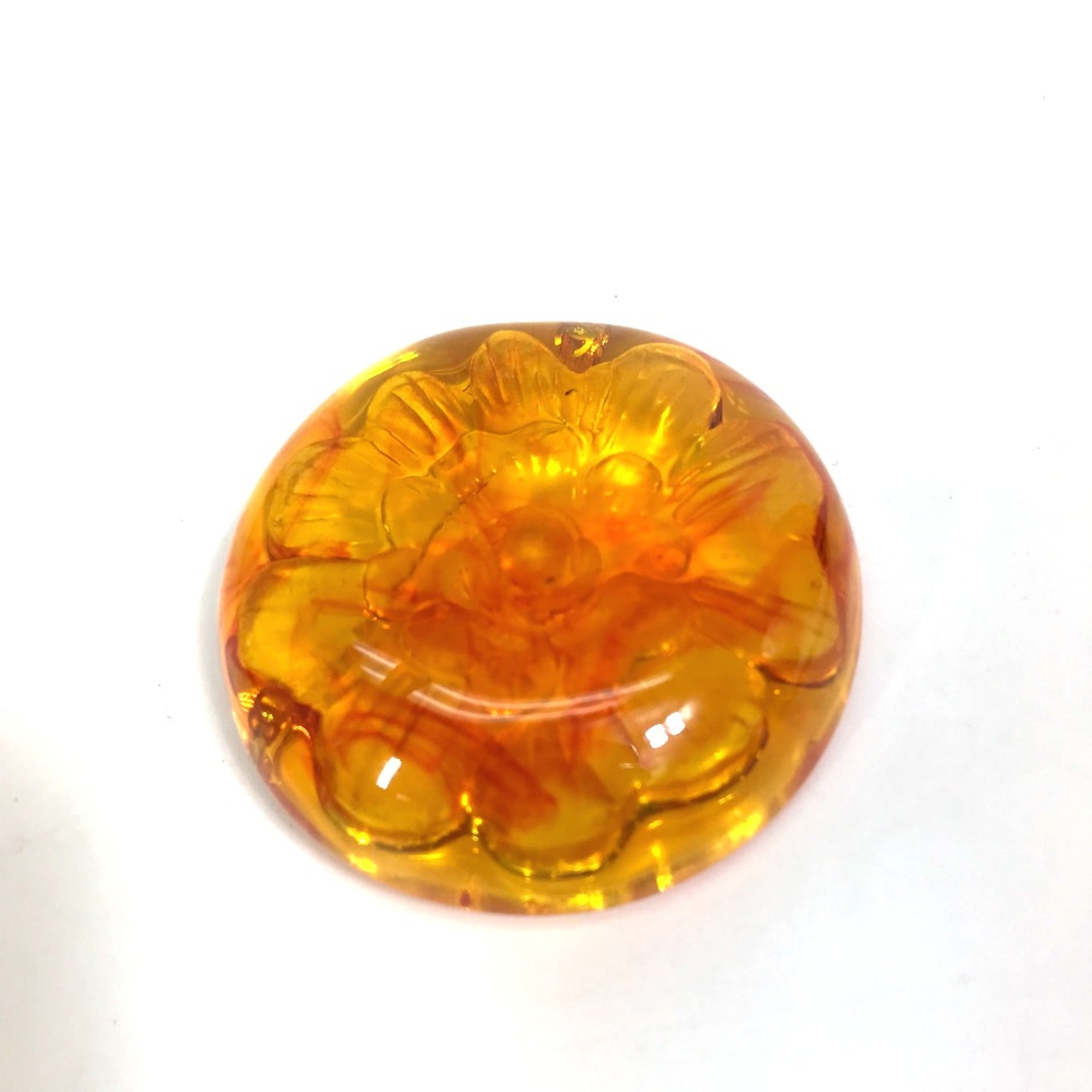 Circle Brooch Other Orange