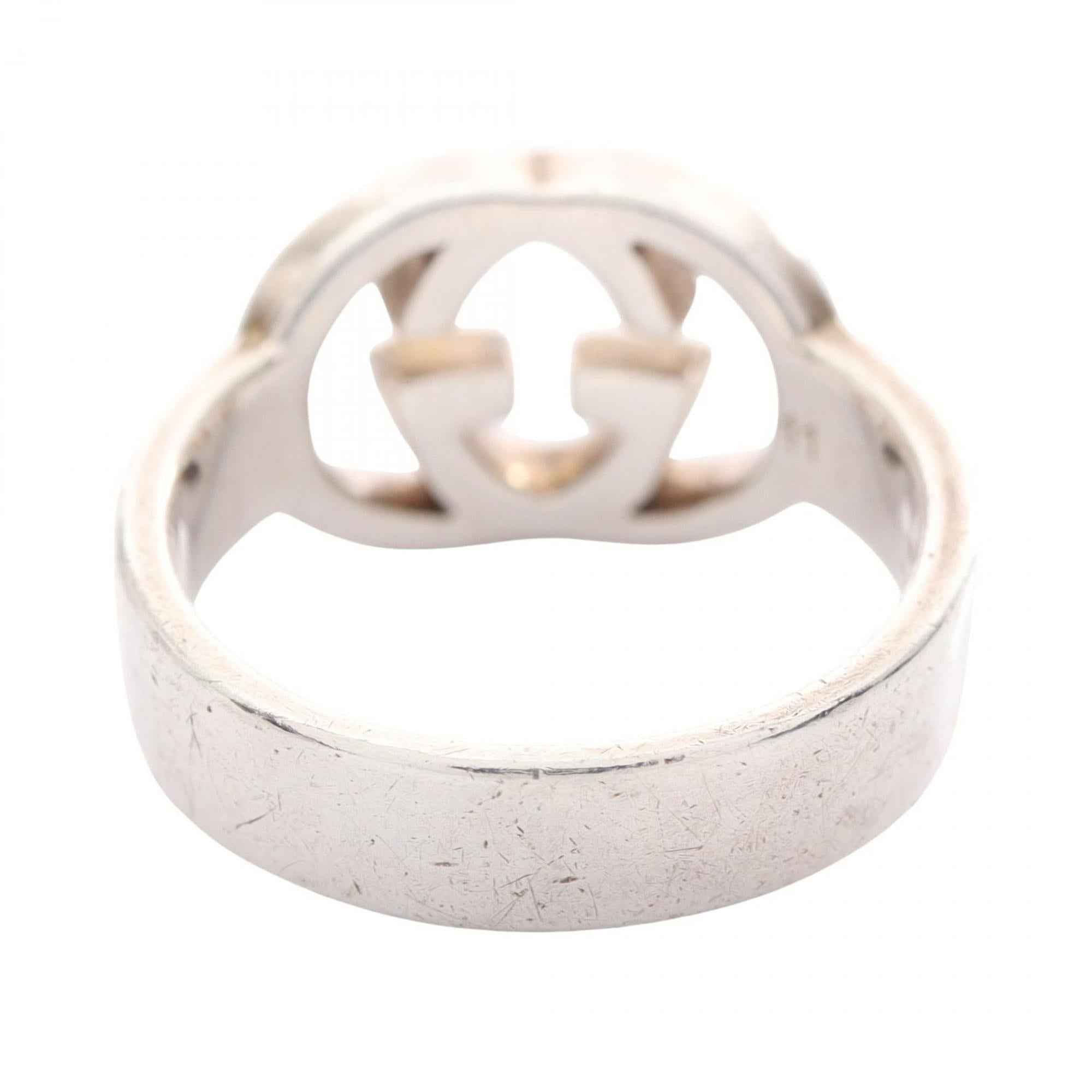 Interlocking G Ring Sterling Silver