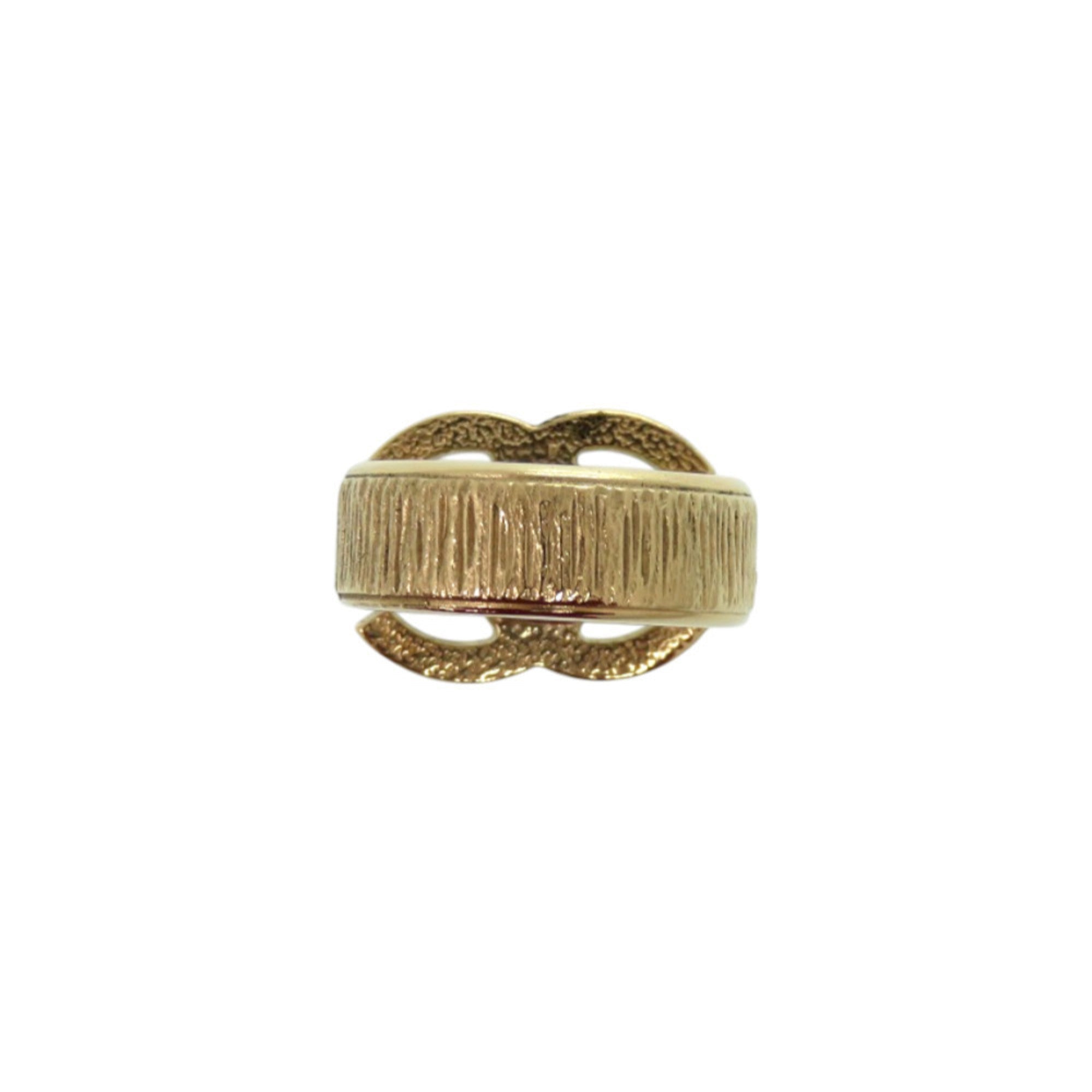 CC Logo Ring Gold-Tone Metal