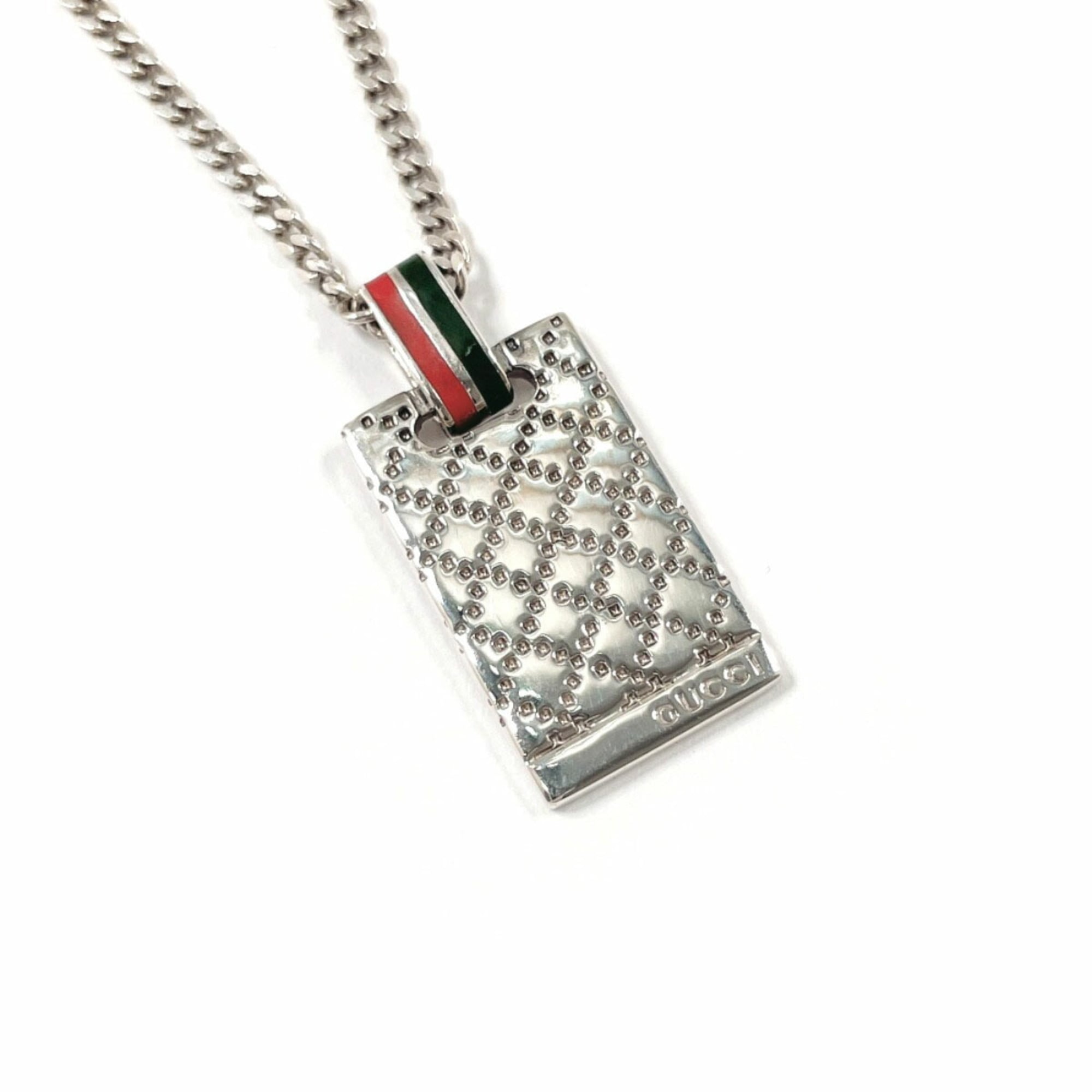 Diamante Sherry Pendant Necklace Sterling Silver