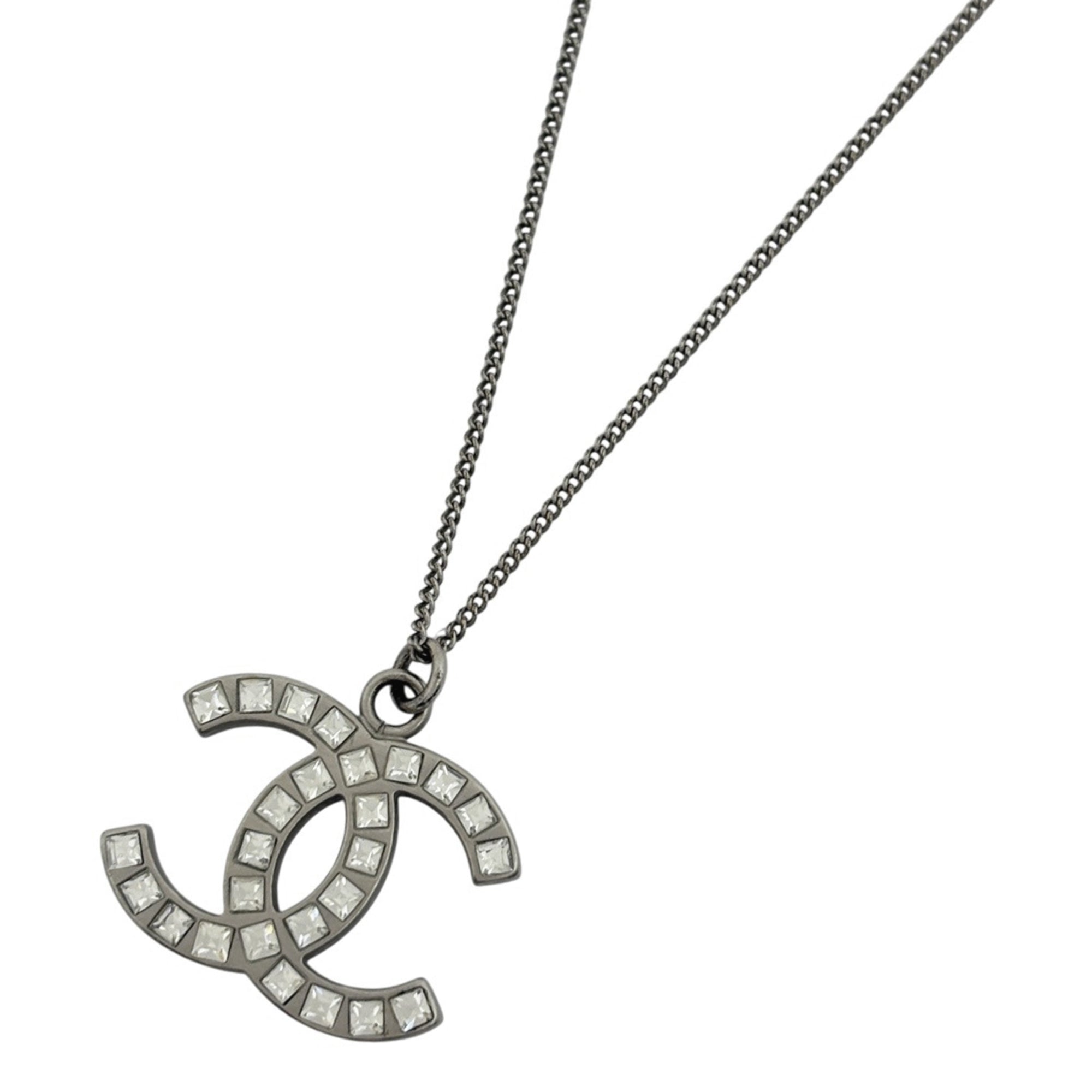 CC Logo Pendant Necklace Metal