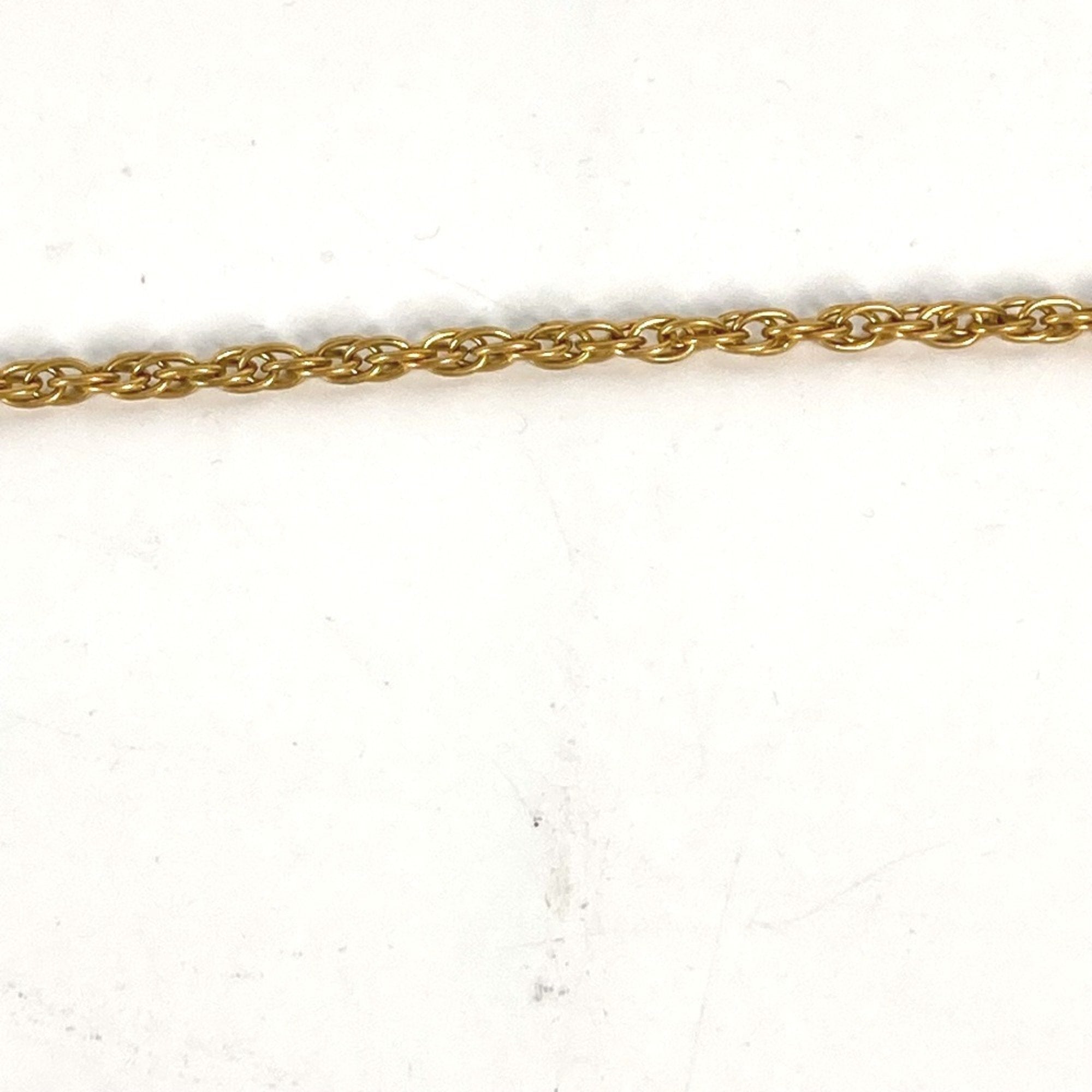CC Logo Chain Necklace Gold-Tone Metal
