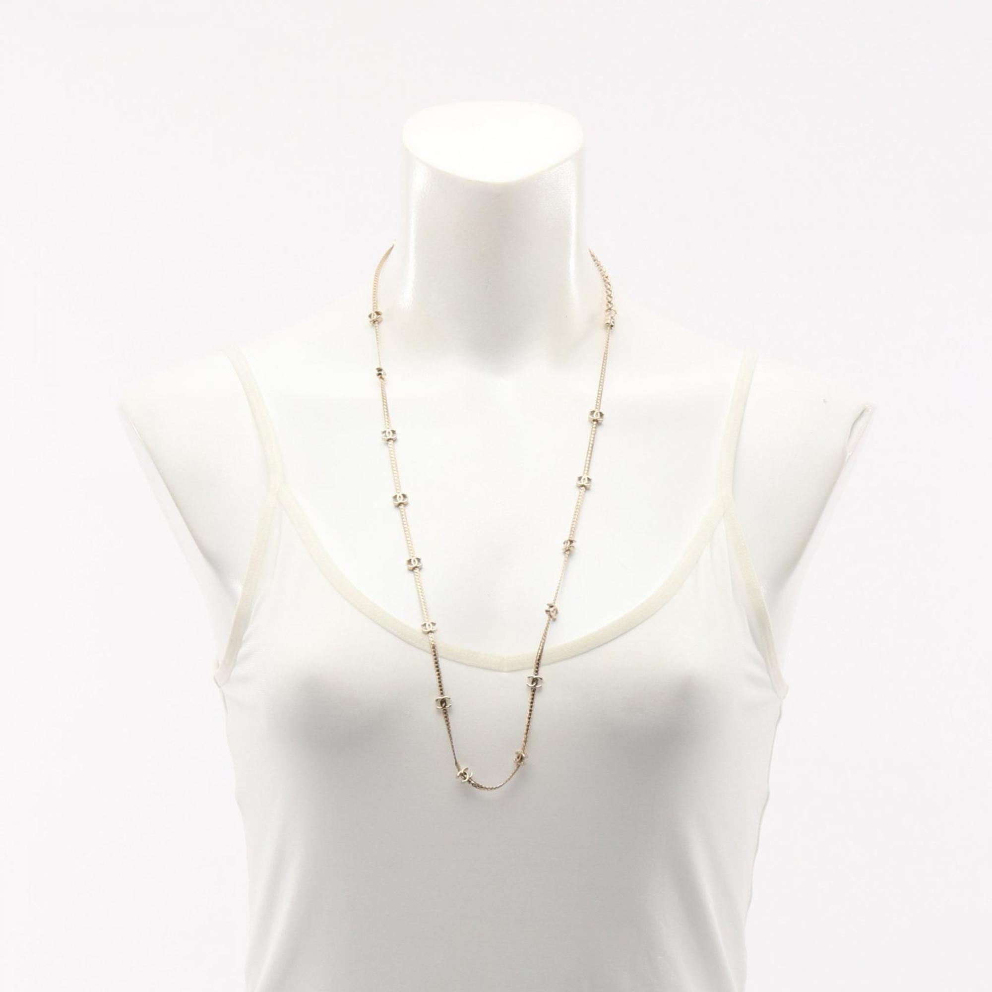 CC Logo Pendant Necklace Metal