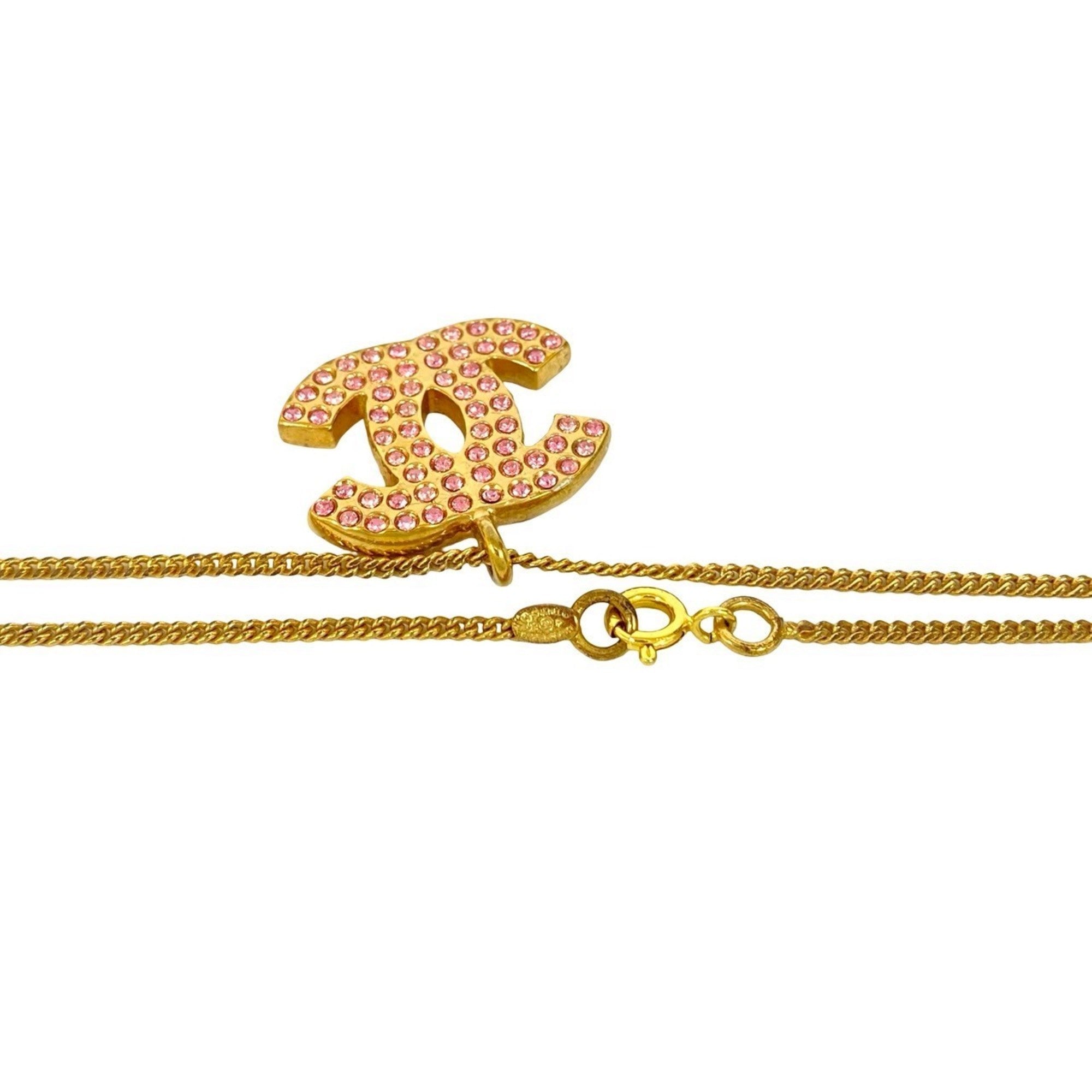CC Logo Chain Pendant Necklace Metal