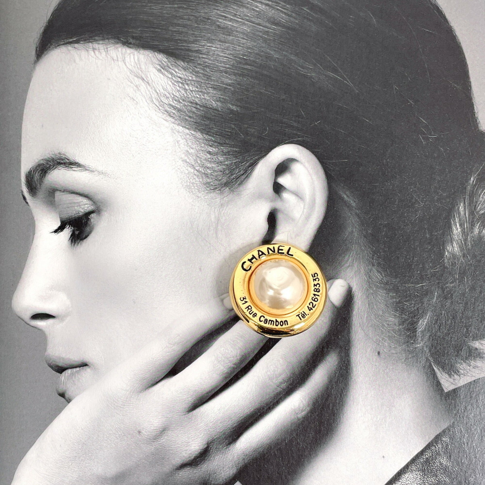 Clip-On Earrings Pearl Clip-On