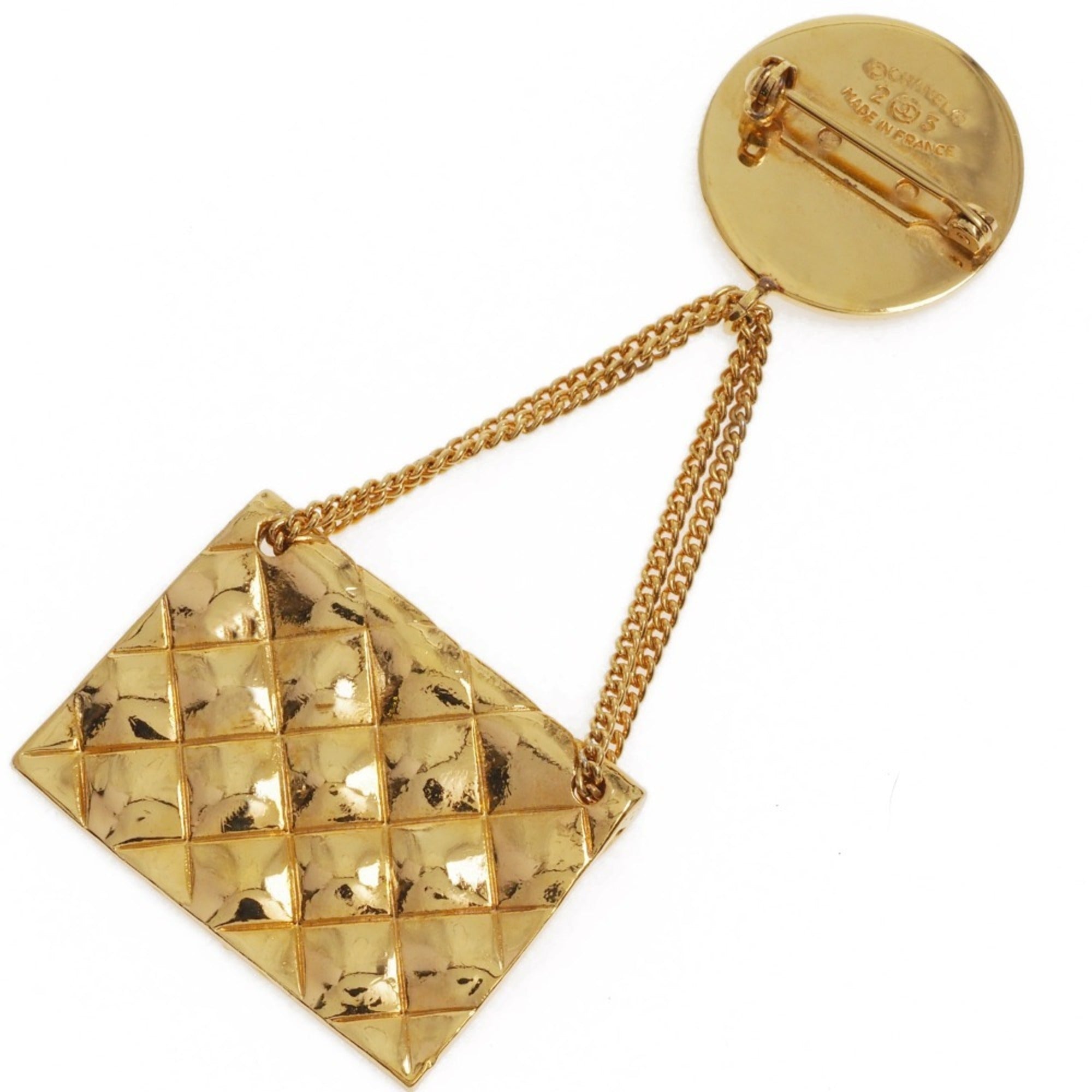 CC Logo Brooch Metal