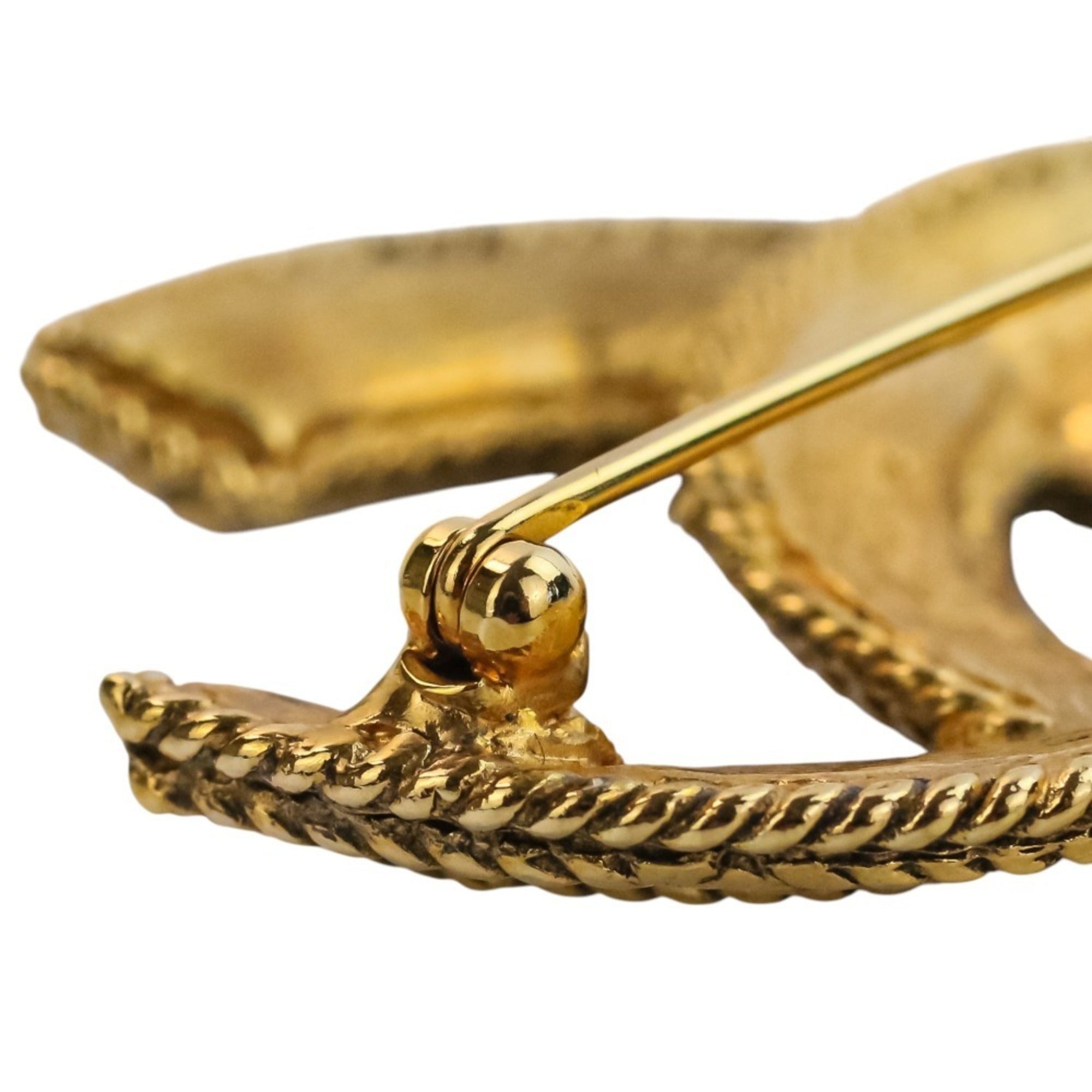 CC Logo Brooch Metal