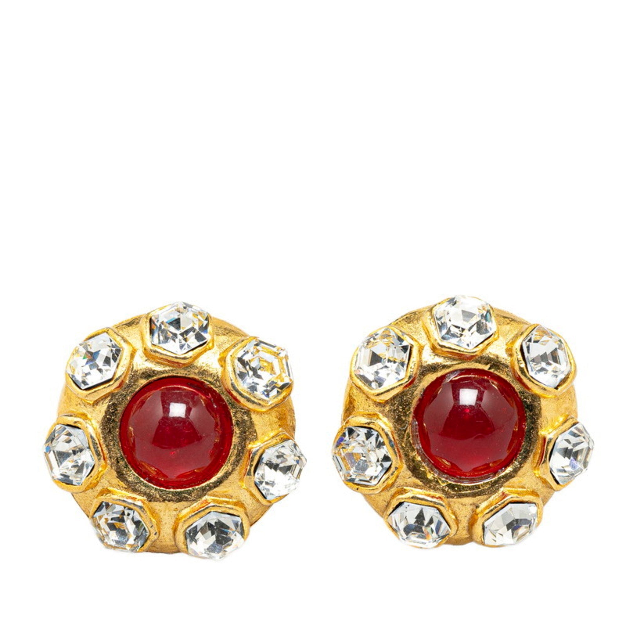 Clip-On Earrings Clip-On Gold-Tone Metal
