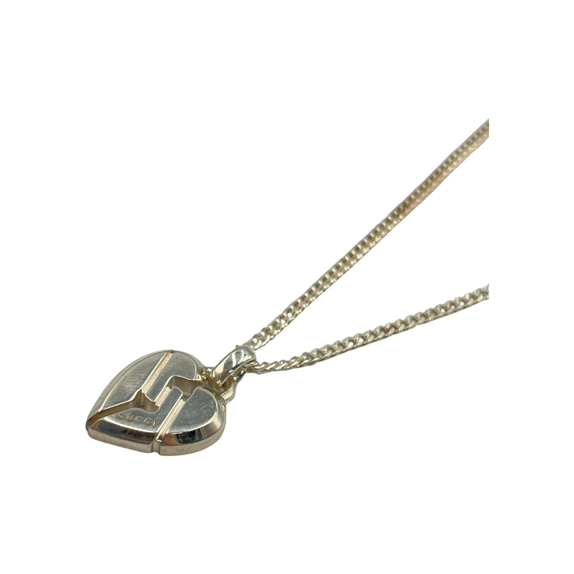 Knot Heart Pendant Necklace Sterling Silver