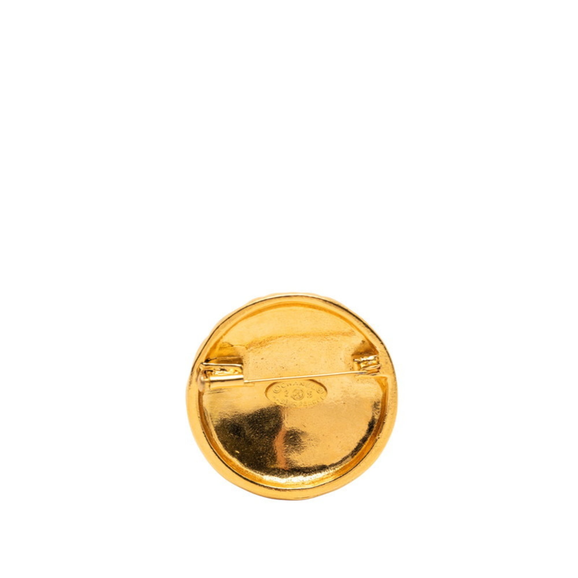 CC Logo Brooch Metal