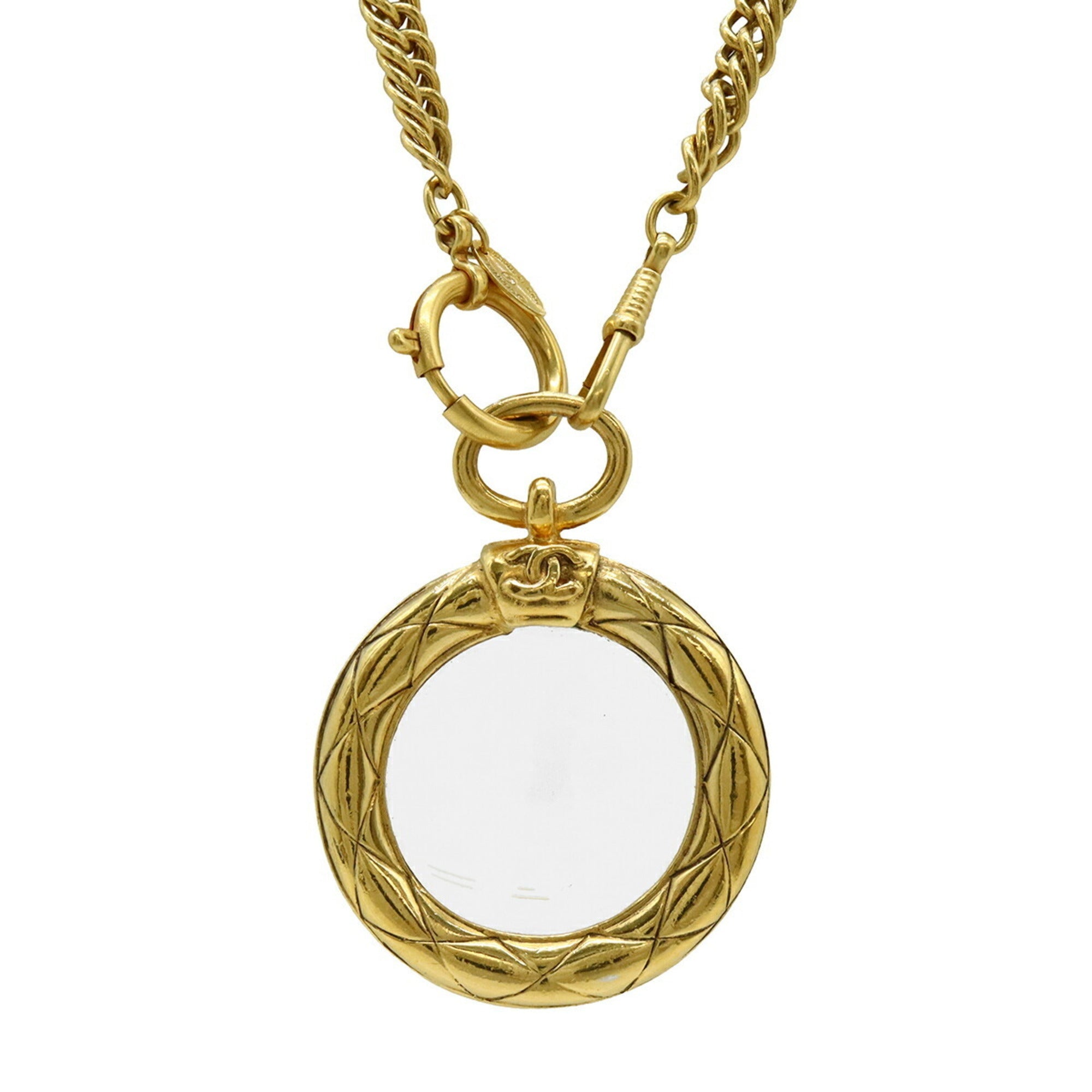 CC Logo Round Chain Necklace Metal