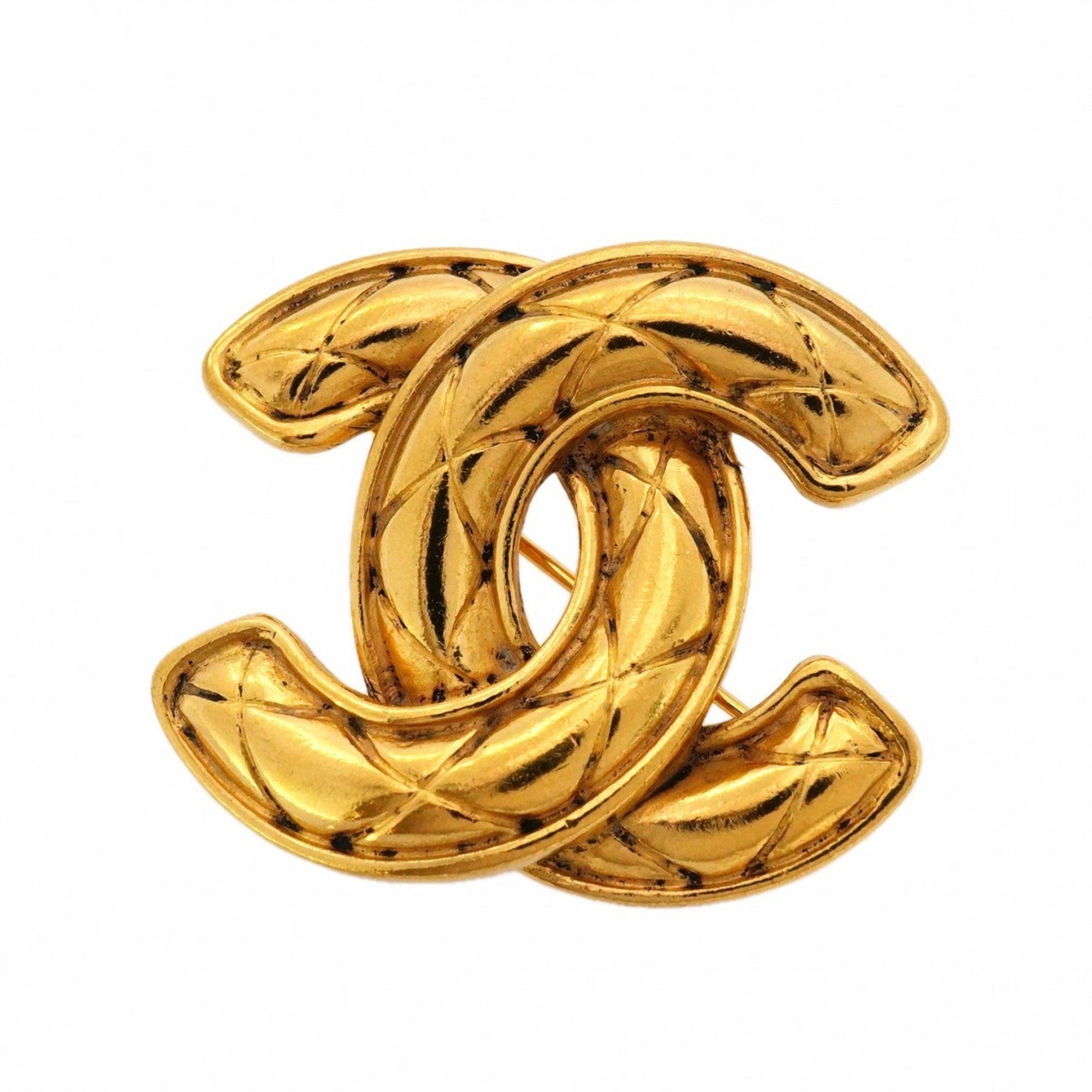CC Logo Brooch Metal