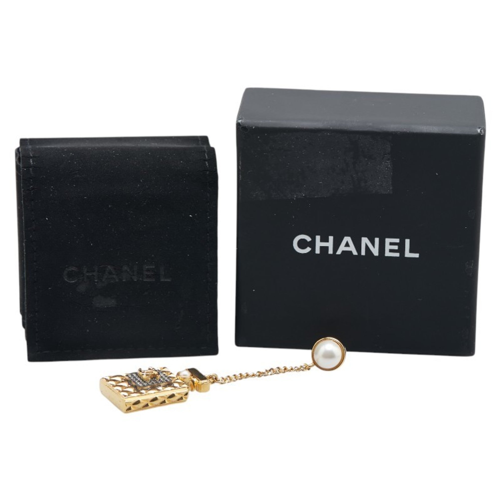 CC Logo Earrings Metal Gold-Tone Metal