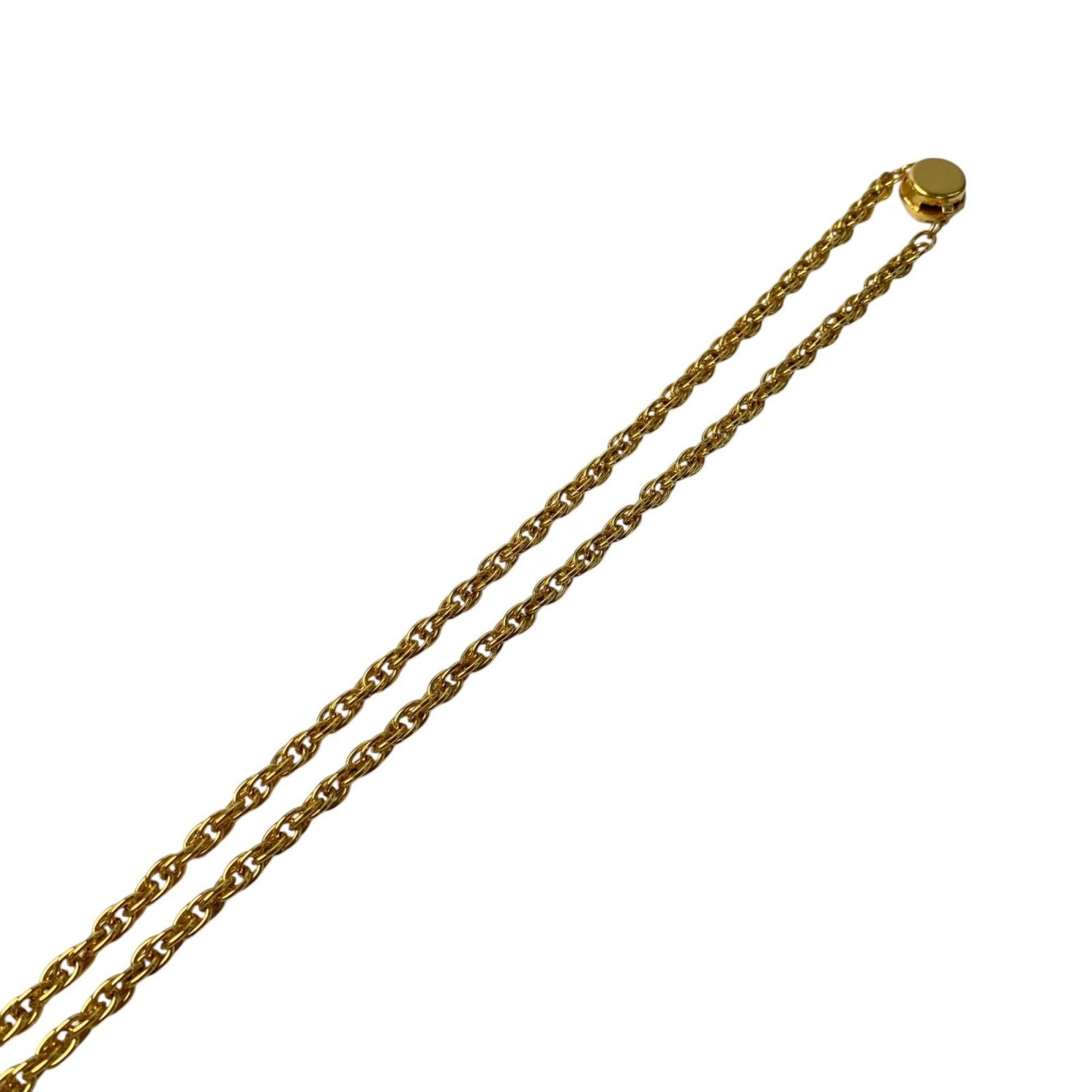 CC Logo Pendant Necklace Metal