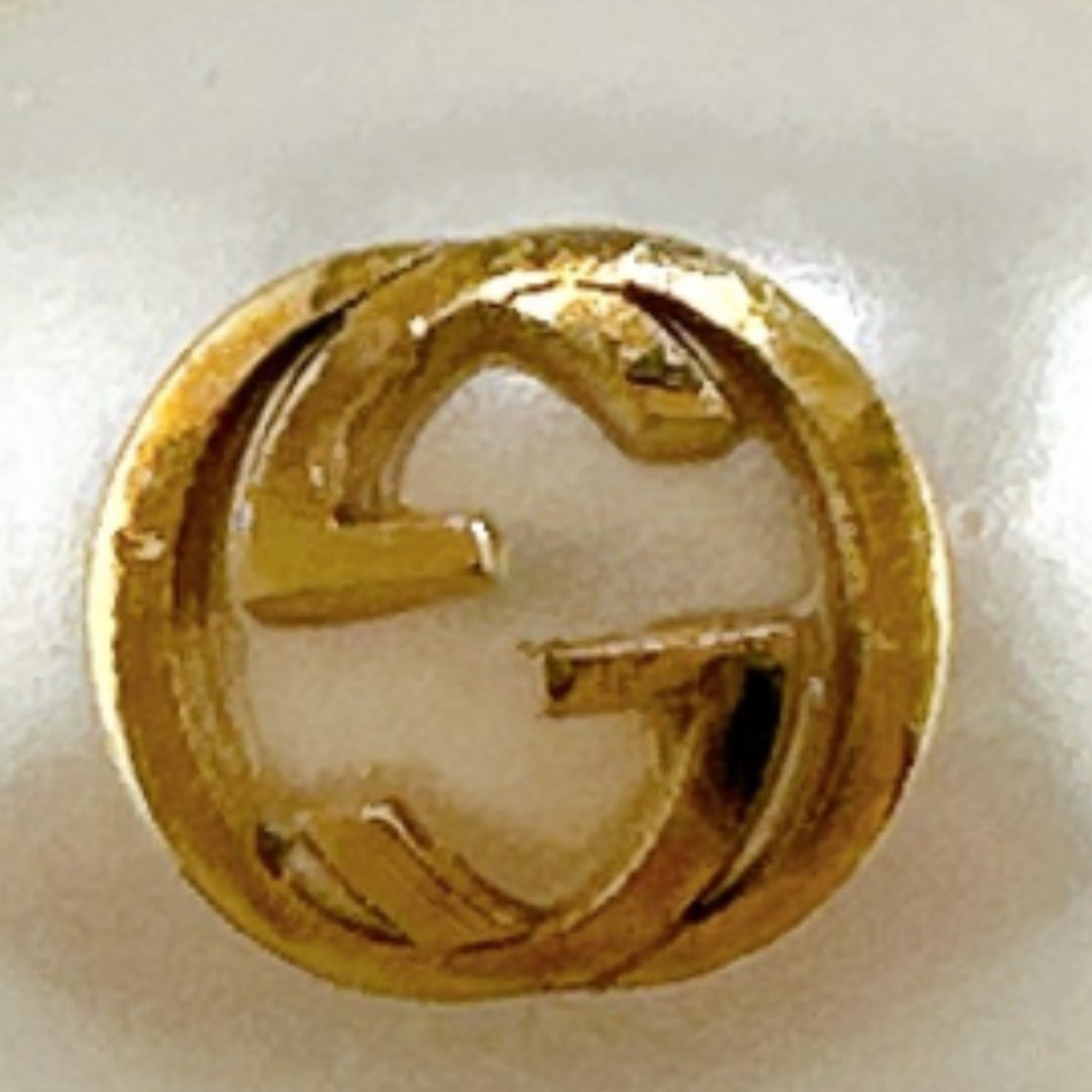 Chain Effect GG S Flower Ring Metal Gold