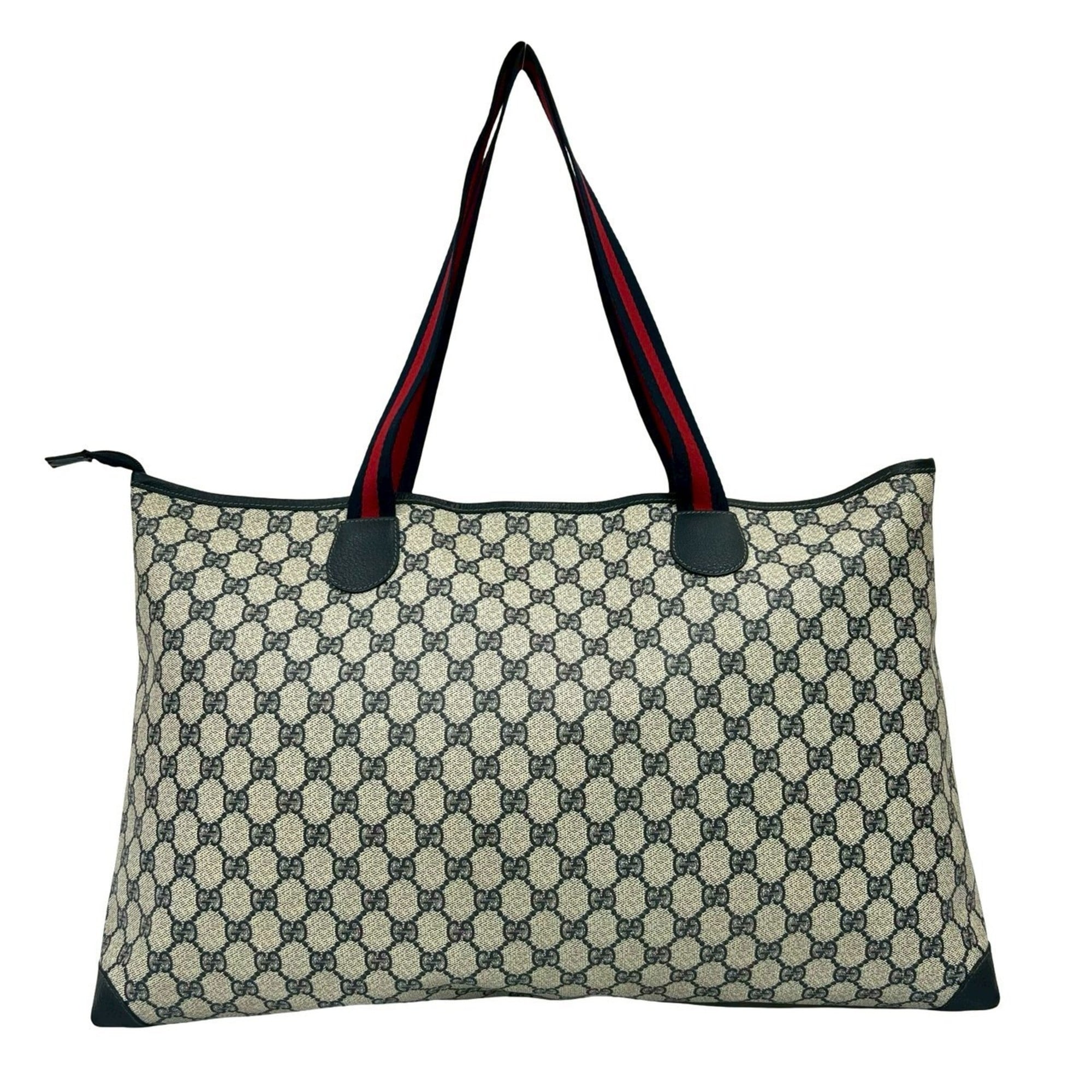 Vintage Web Strap Tote GG Coated Canvas Medium