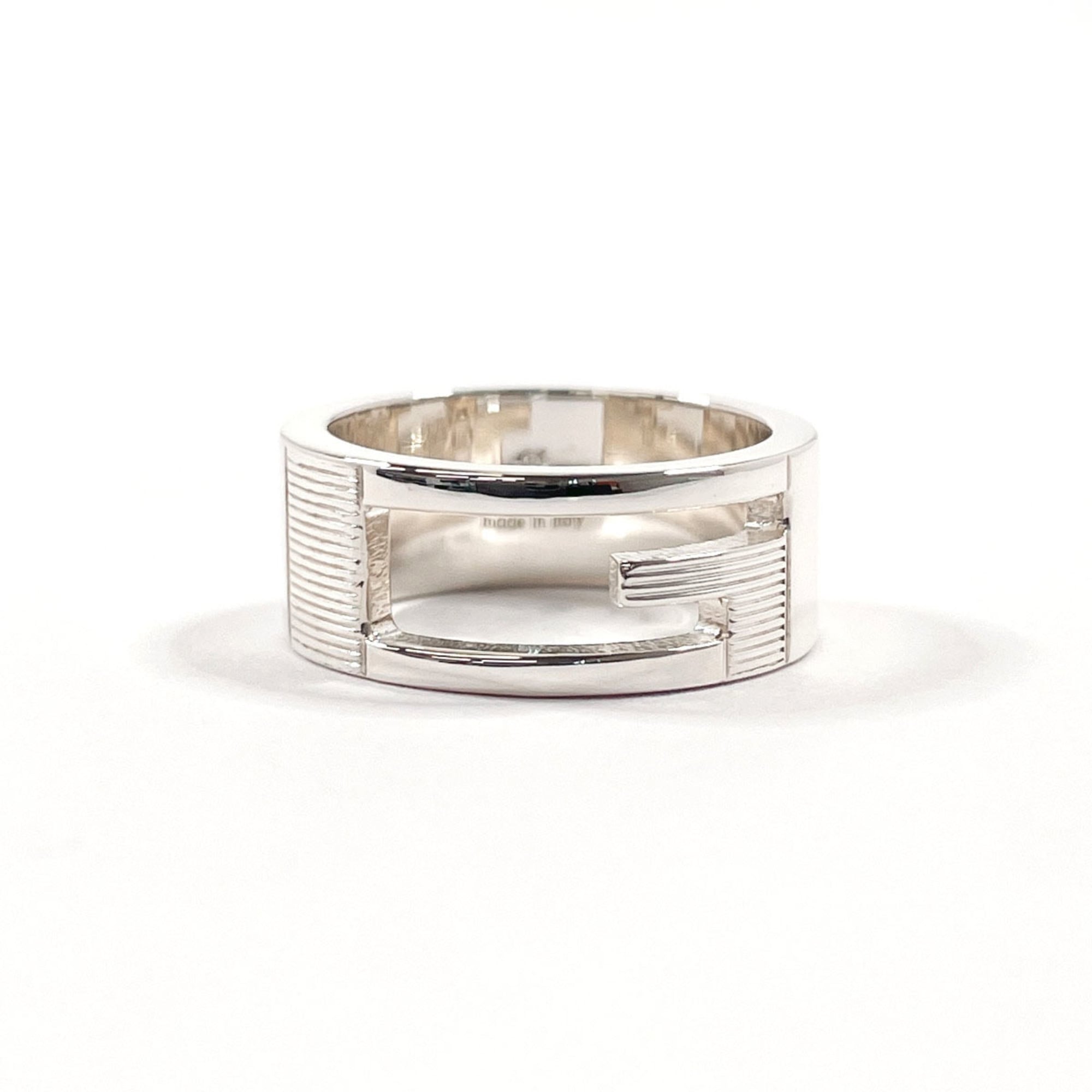 Cutout G Ring Sterling Silver