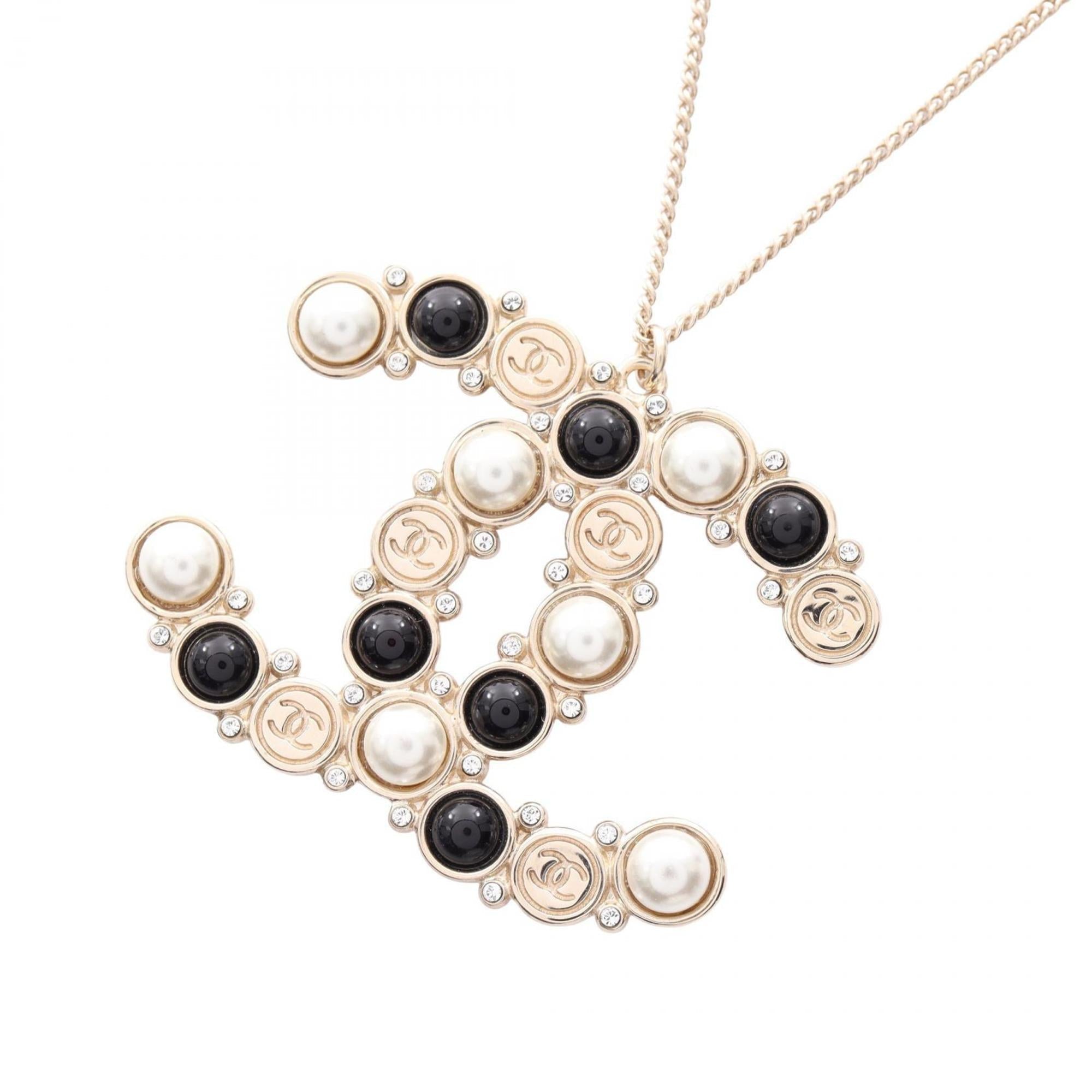 CC Logo Pendant Necklace Metal