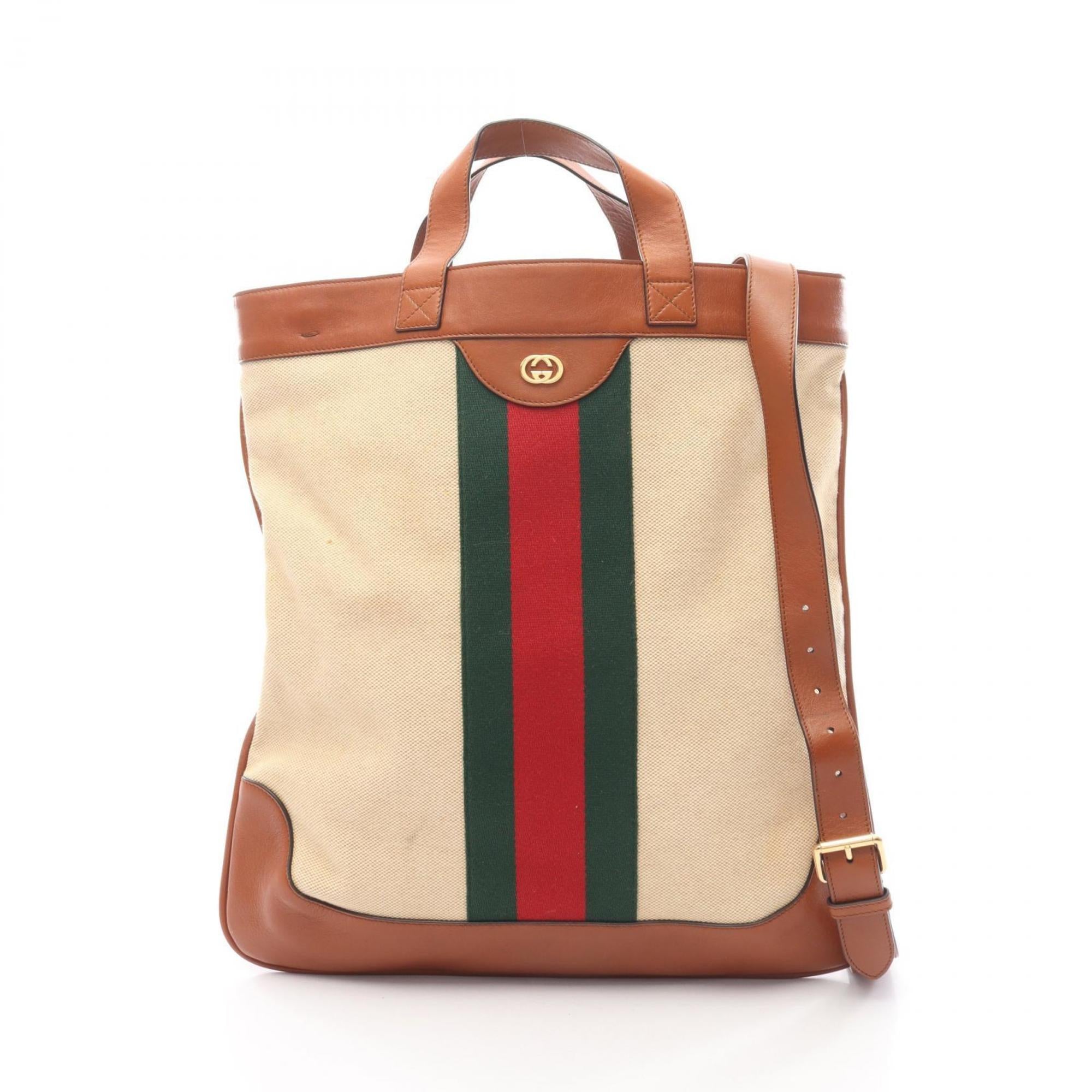 Shopping Tote Vintage Web Canvas Large