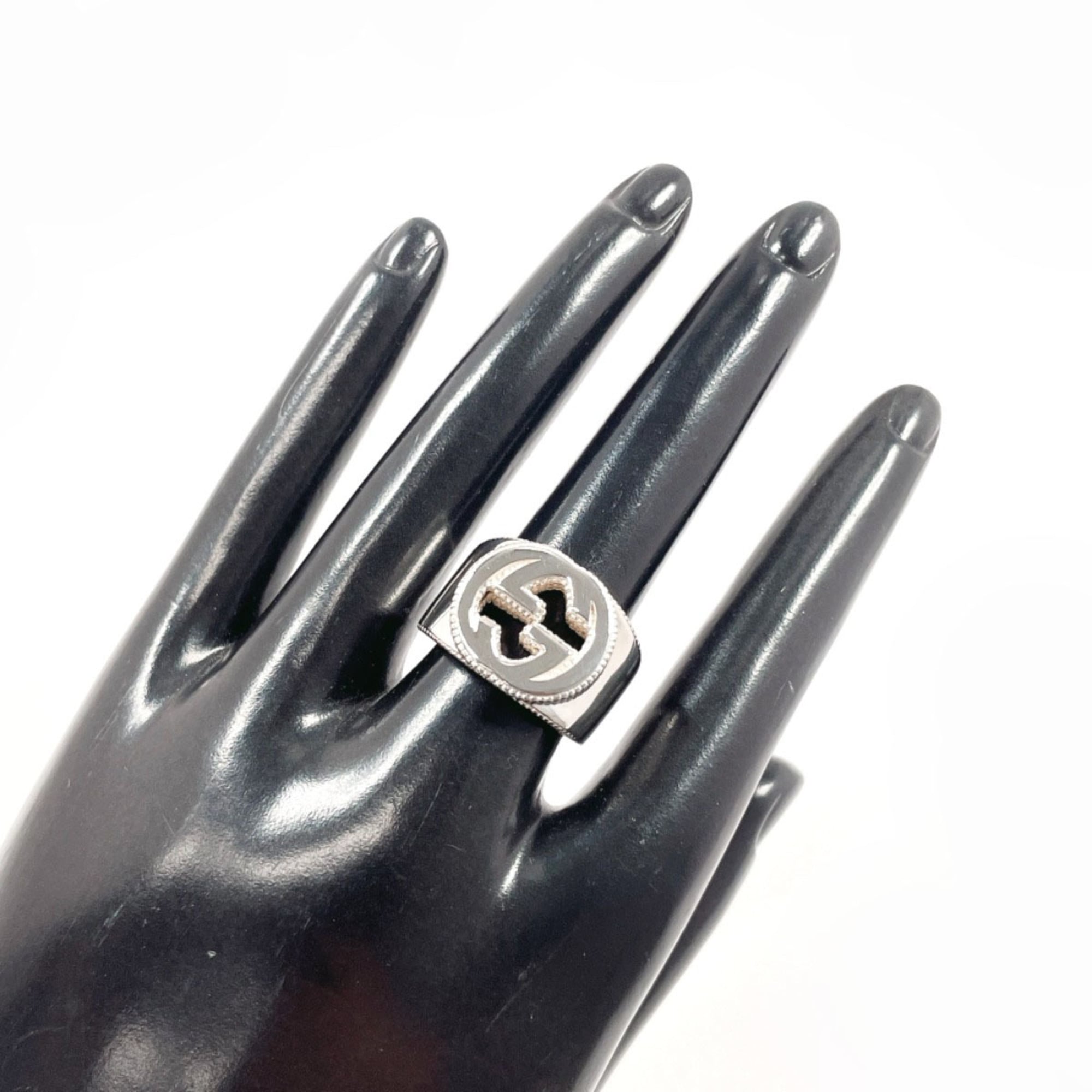 Interlocking G Ring Sterling Silver