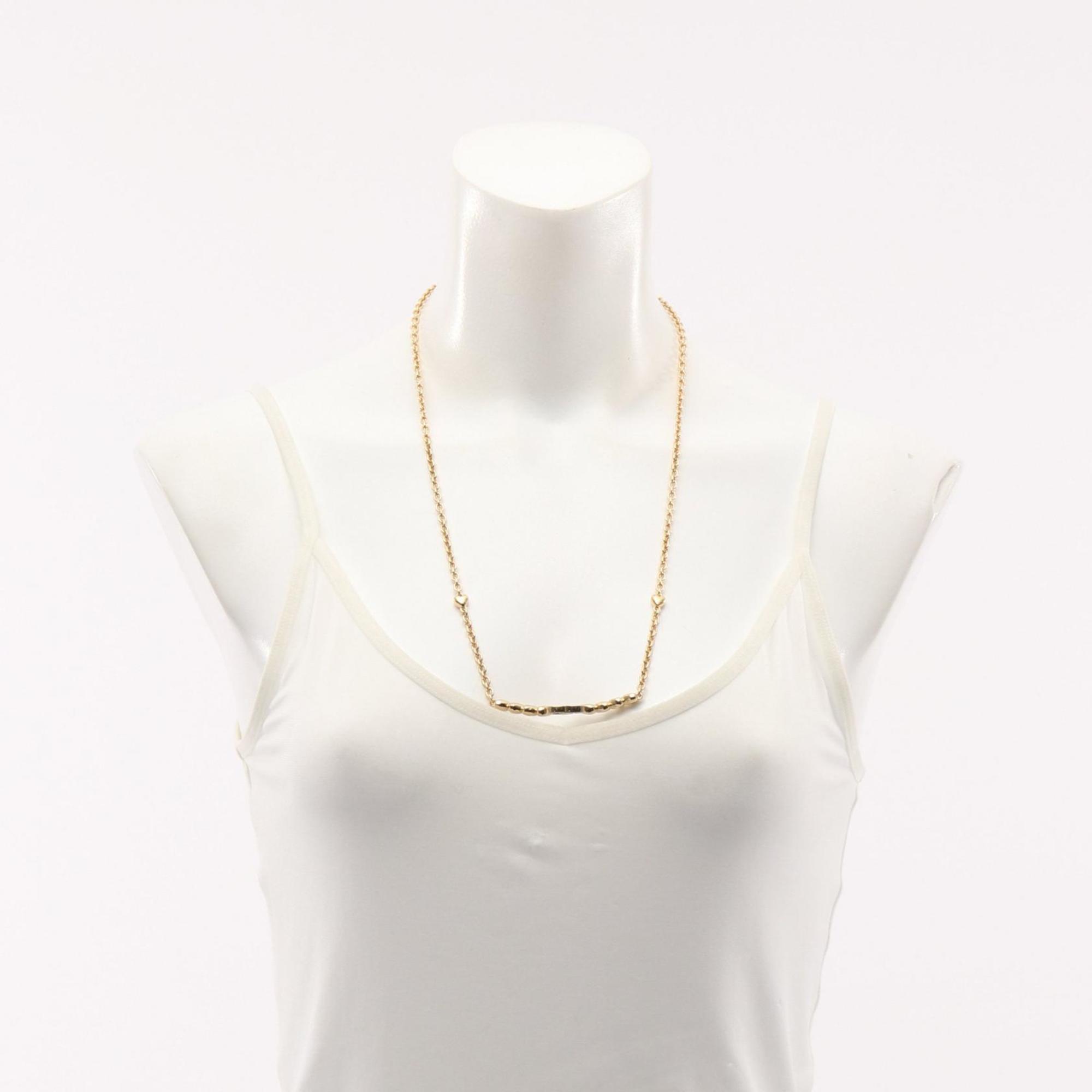 CC Logo Heart Pendant Necklace Metal