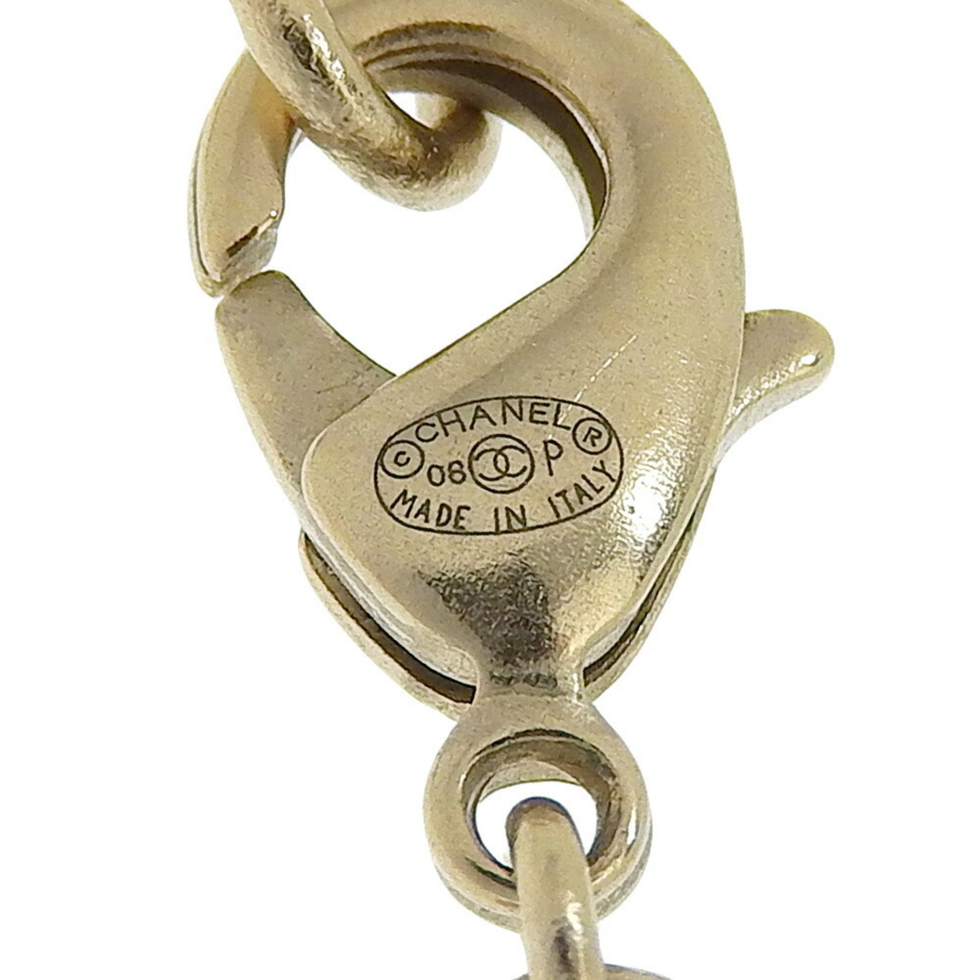 CC Logo Pendant Necklace Metal