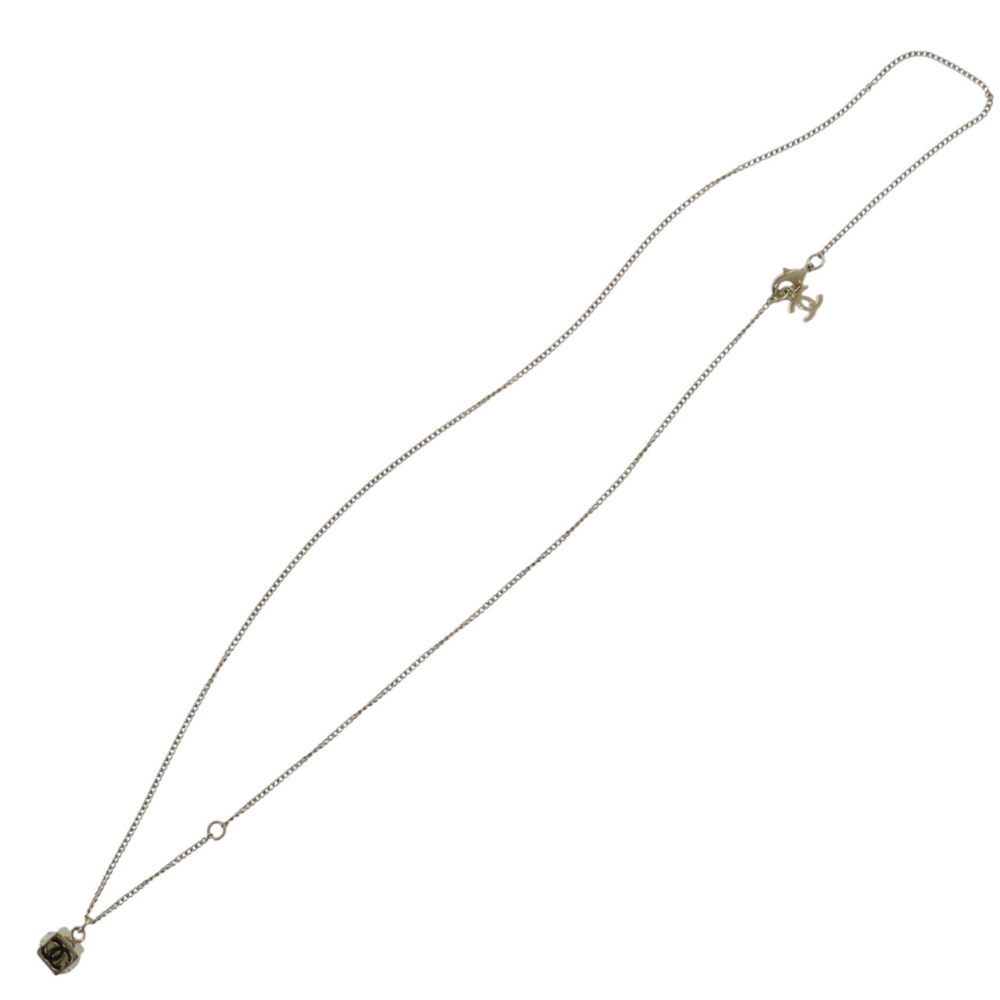 CC Logo Pendant Necklace Metal