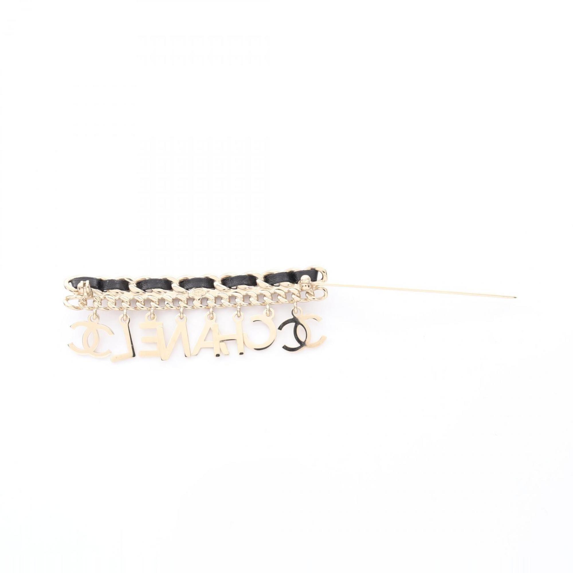 CC Logo Brooch Metal