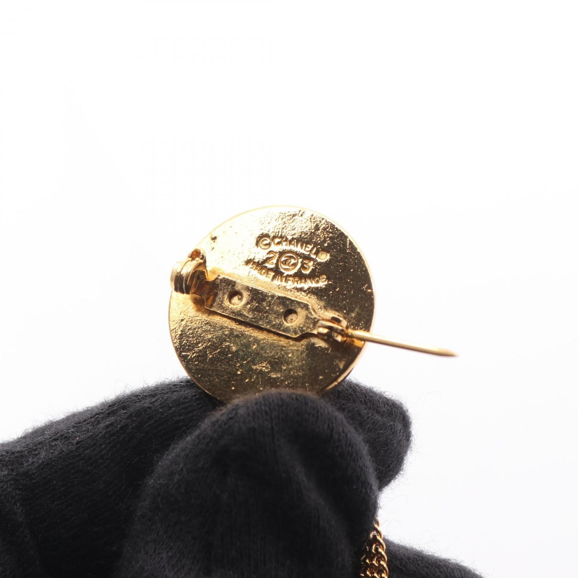 CC Logo Brooch Metal