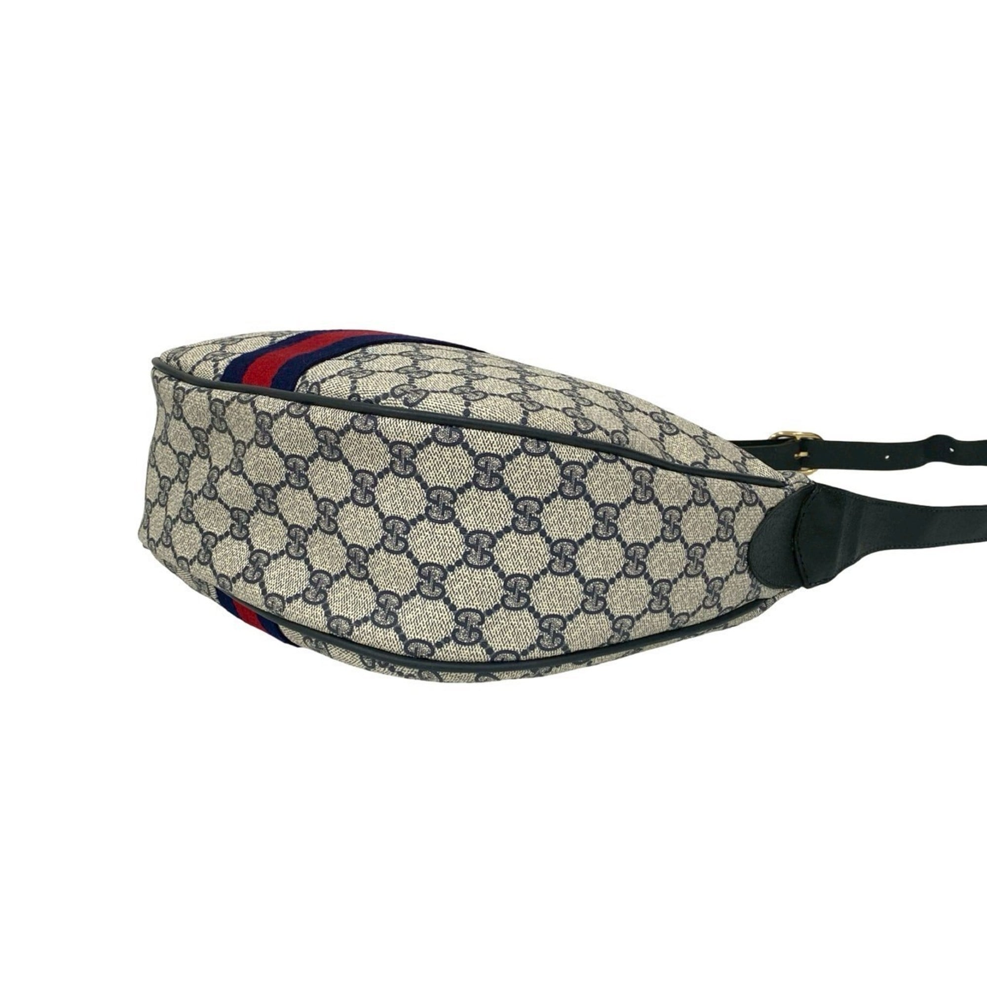 Ophidia Half Moon Hobo GG Coated Canvas Small