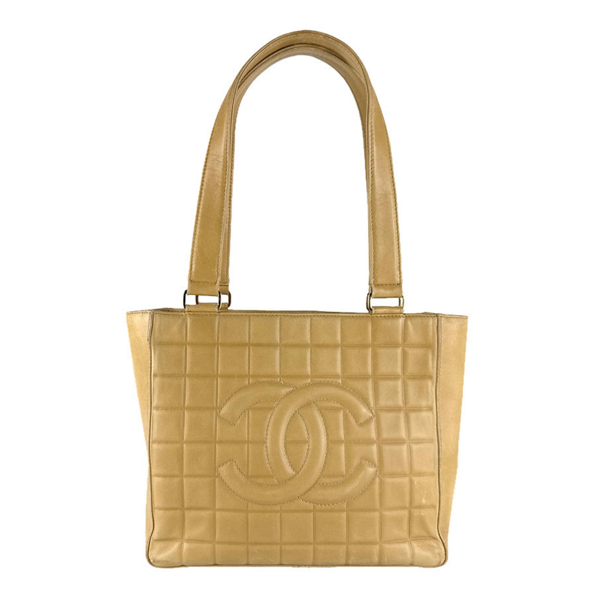 Chocolate Bar CC Tote Quilted Leather Small