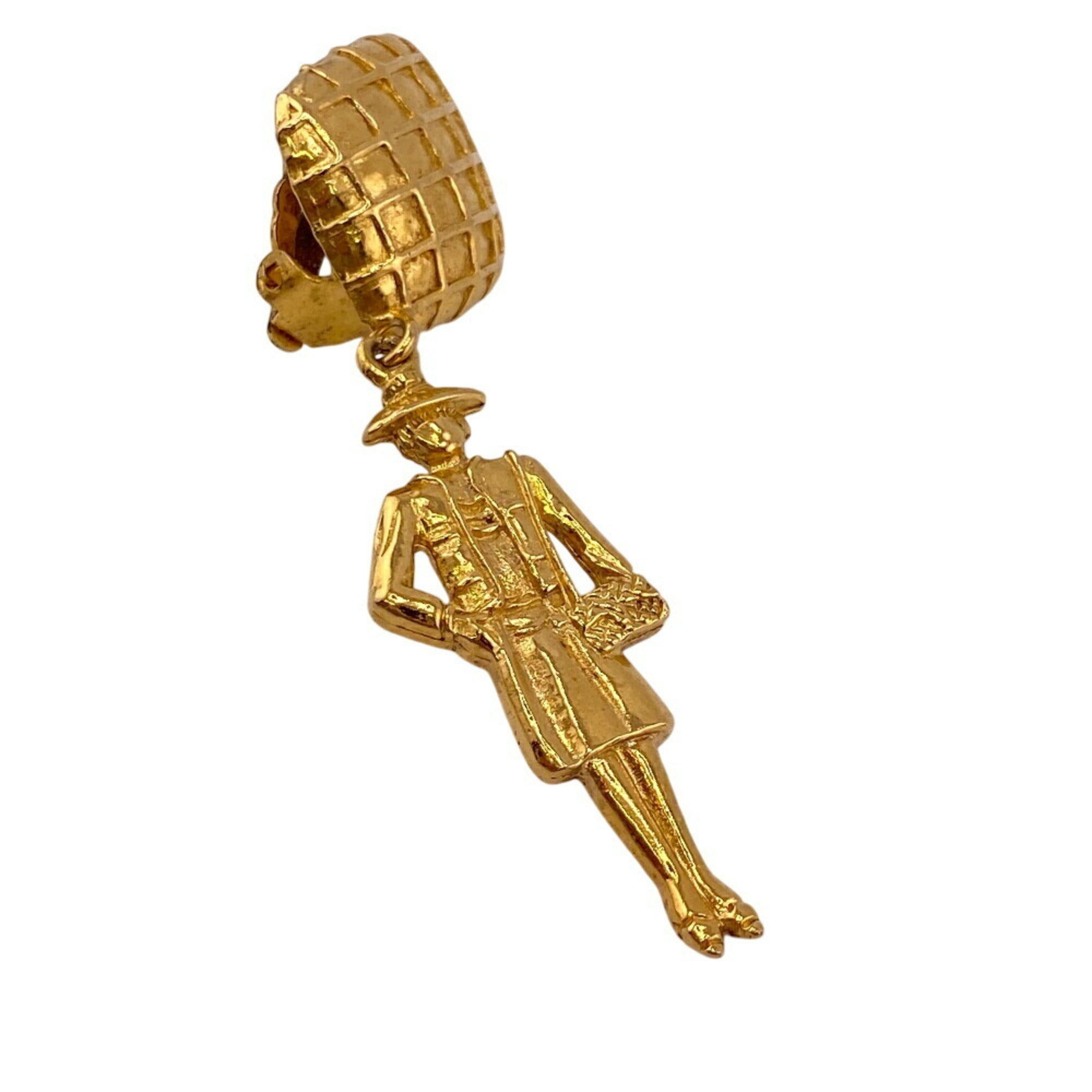Mademoiselle Clip-On Earrings Metal Gold-Tone Metal