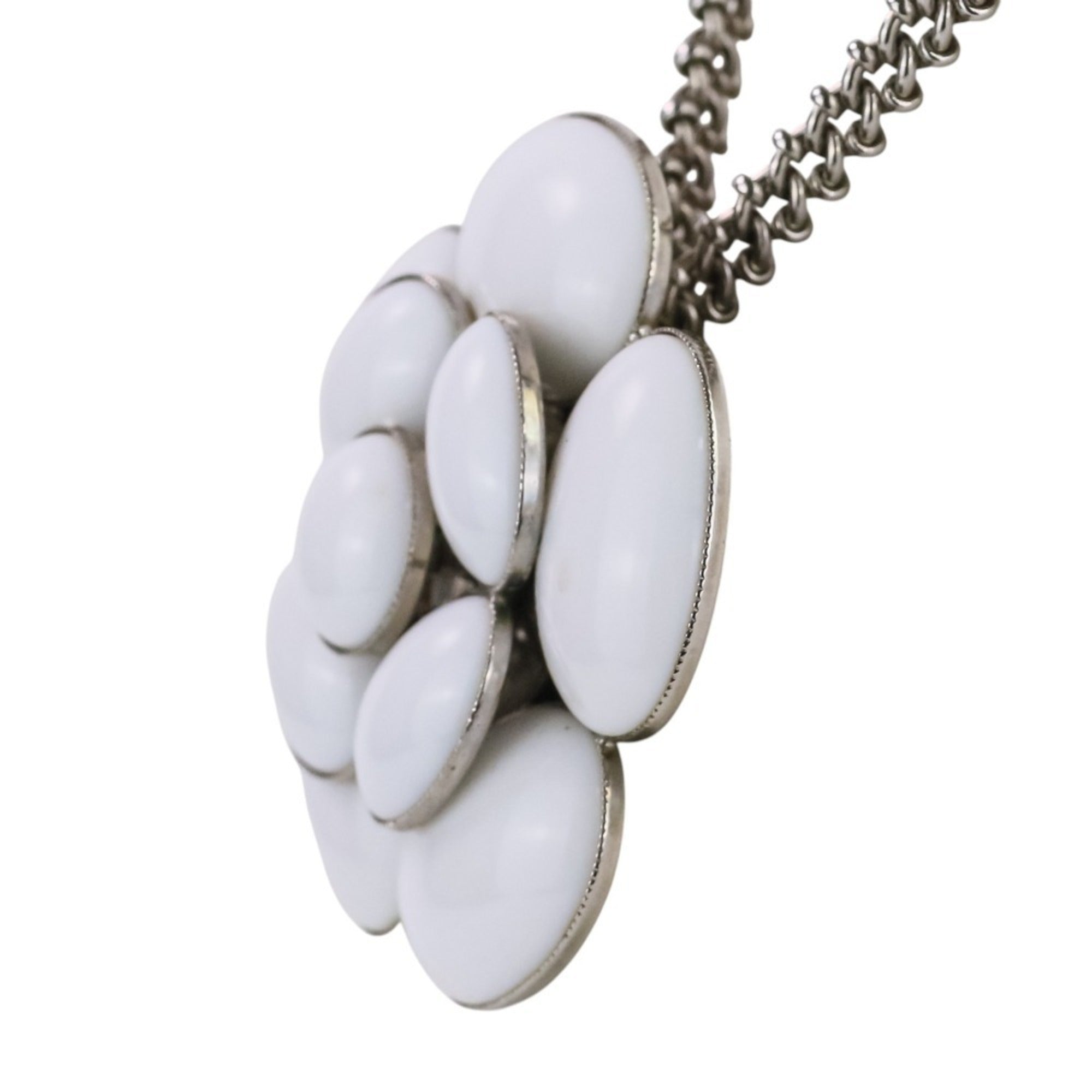 CC Logo Pendant Necklace Sterling Silver