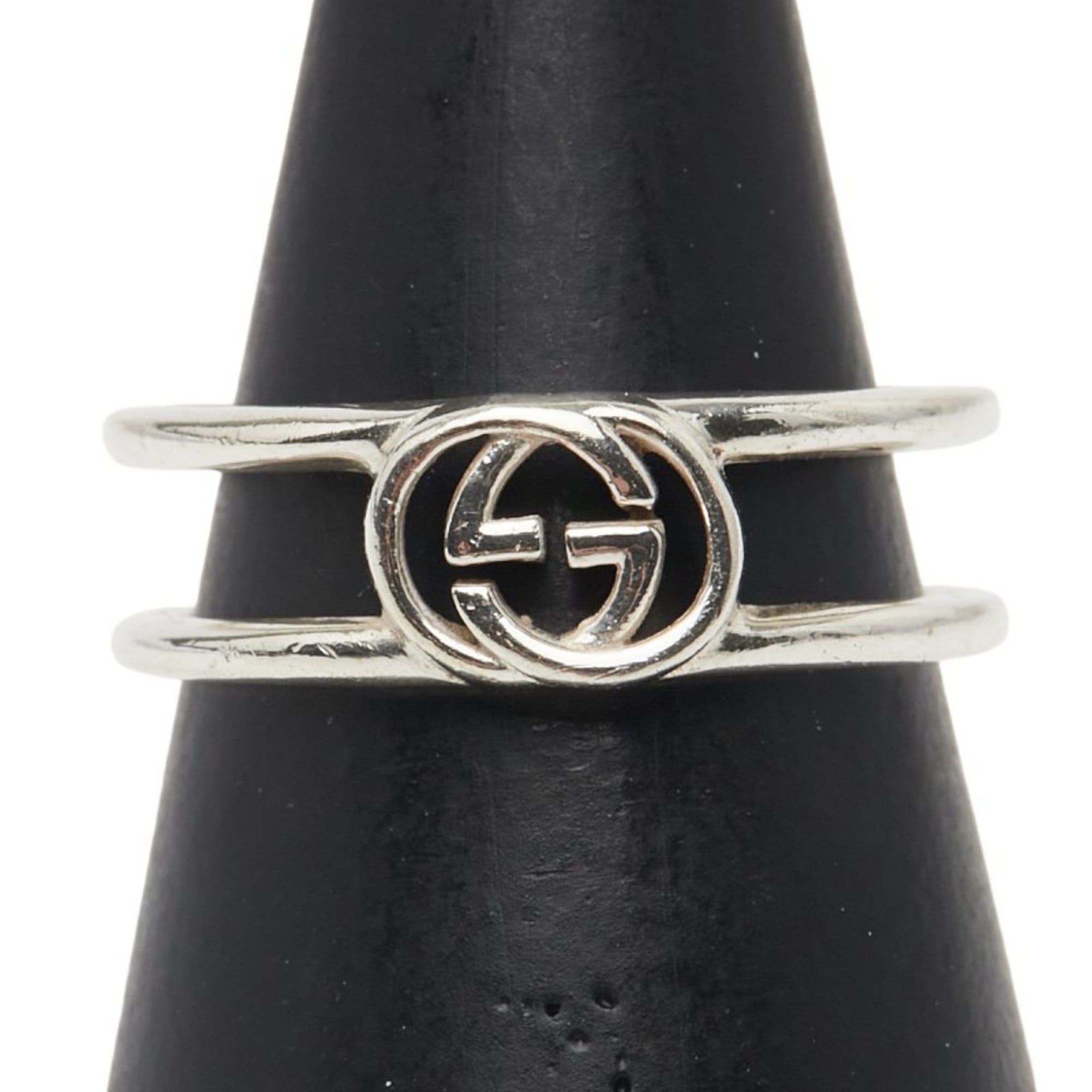 Interlocking G Ring Sterling Silver