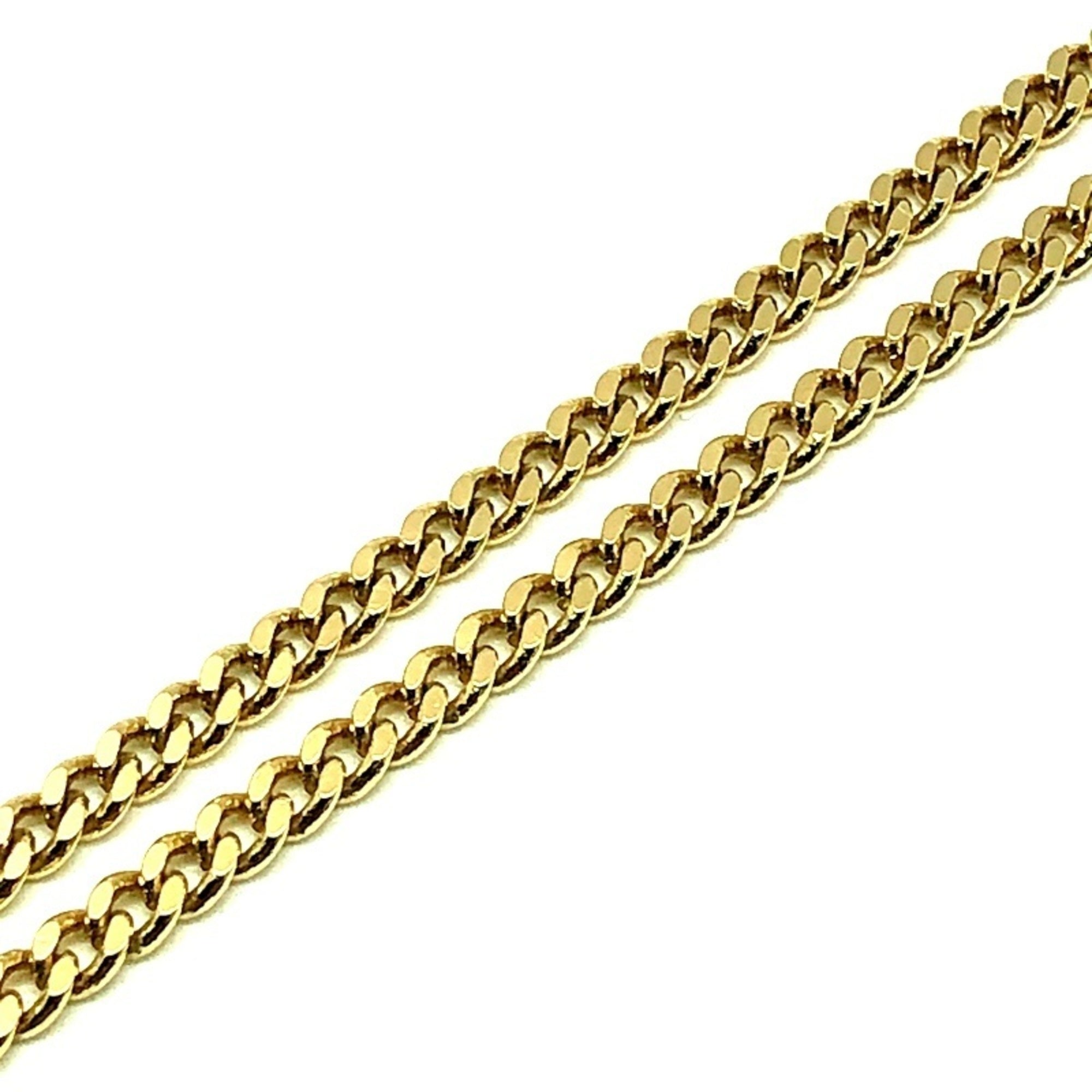 CC Logo Pendant Necklace Gold-Tone Metal