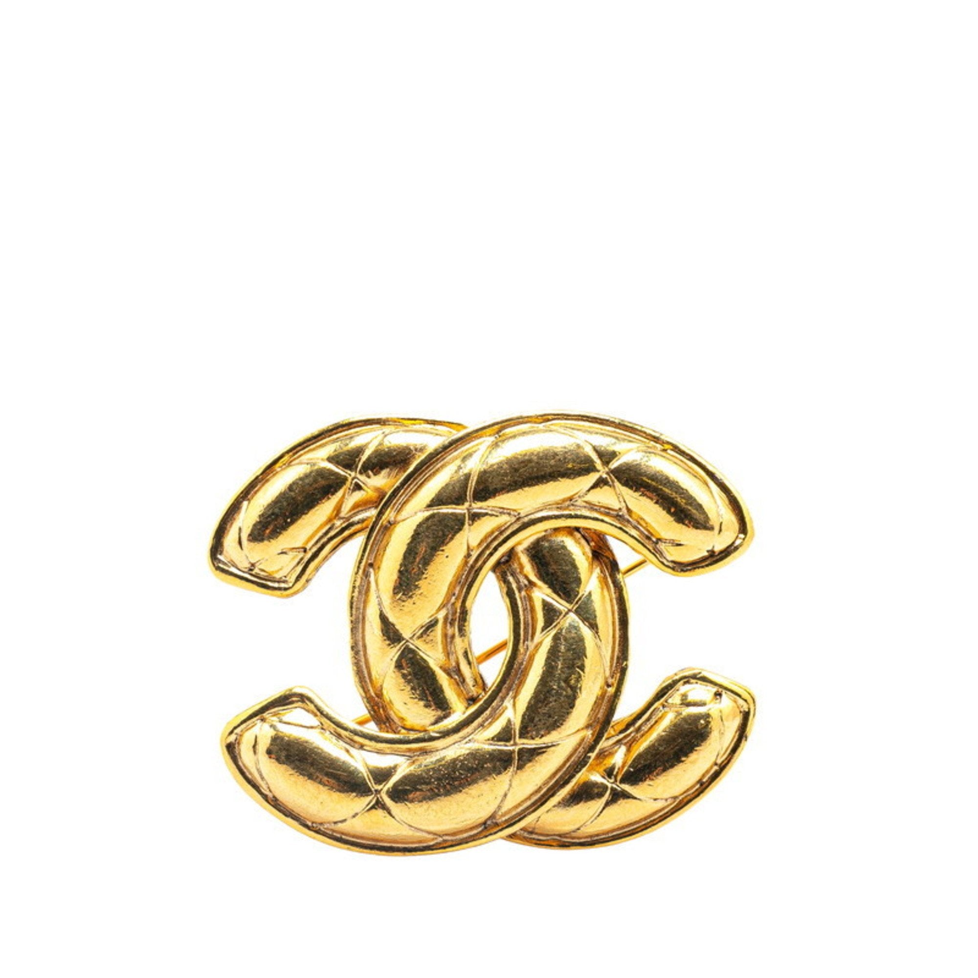 CC Logo Brooch Metal