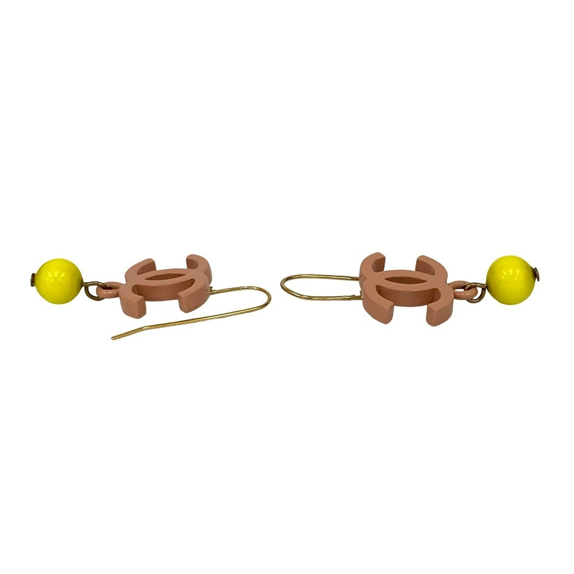 CC Logo Ball Earrings Metal