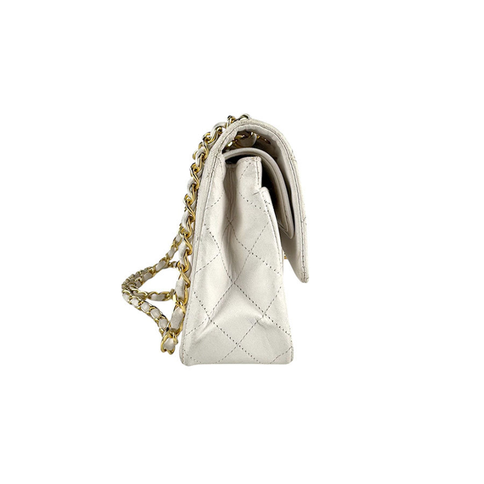 Vintage Classic Double Flap Bag Quilted Lambskin Small