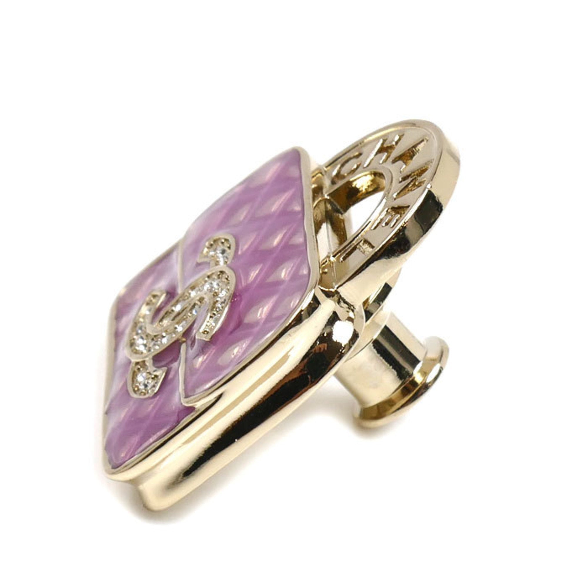 Strass Brooch Metal Pink