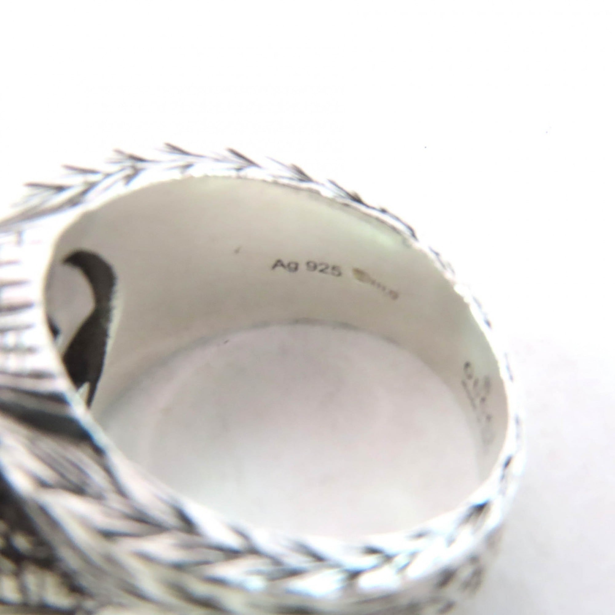 Interlocking G Arabesque Ring Sterling Silver