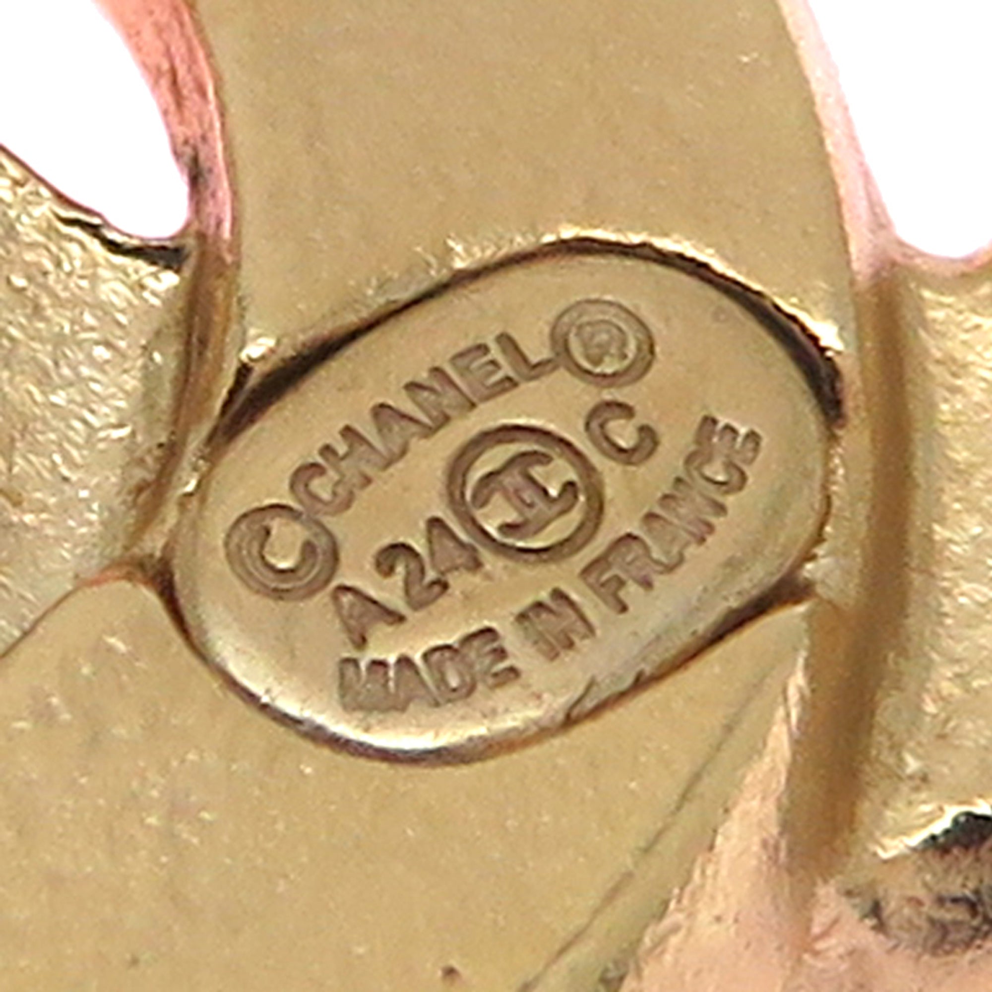 CC Logo Earrings Metal Gold-Tone Metal