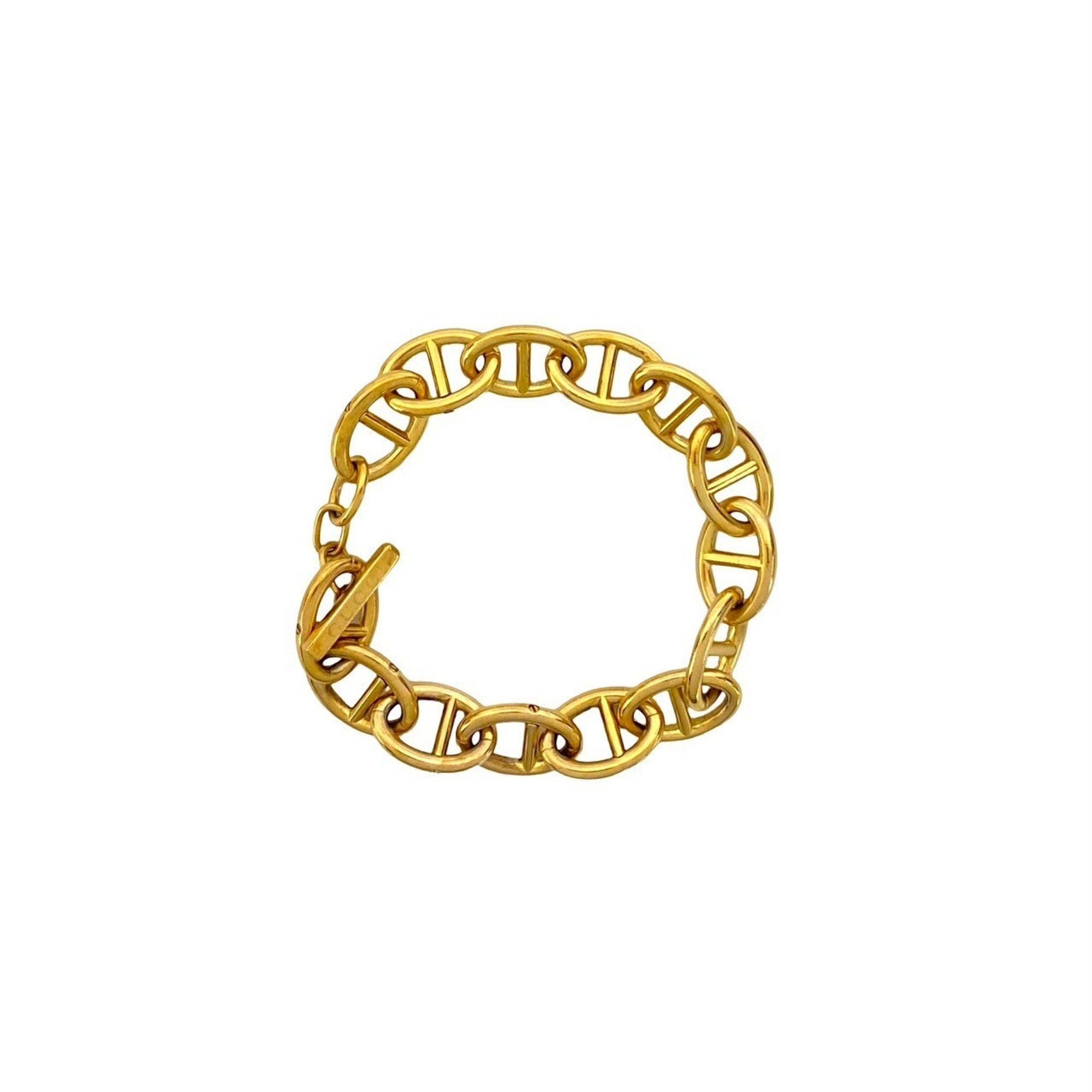 Anchor Chain Bracelet Gold