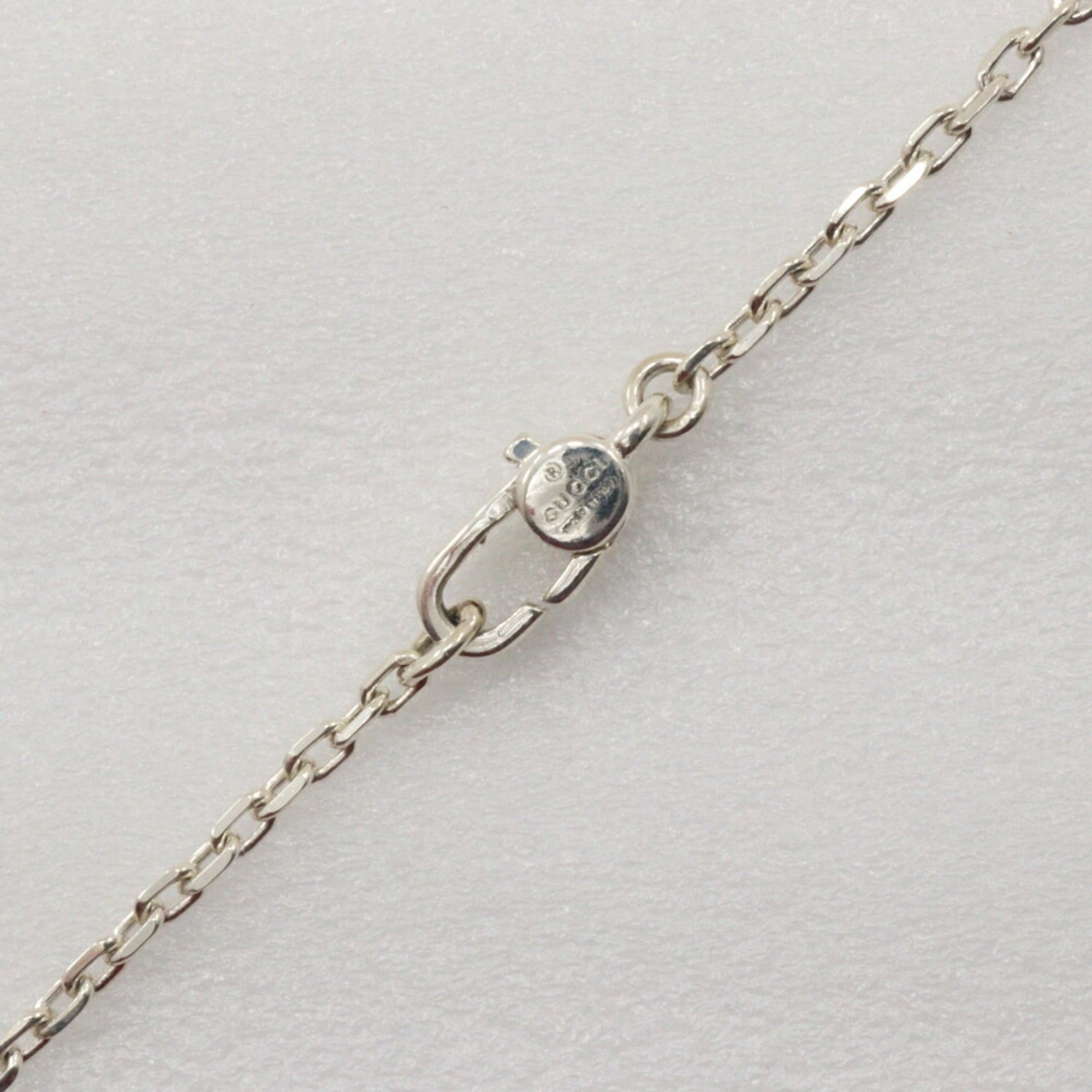 G Mark Pendant Necklace Sterling Silver