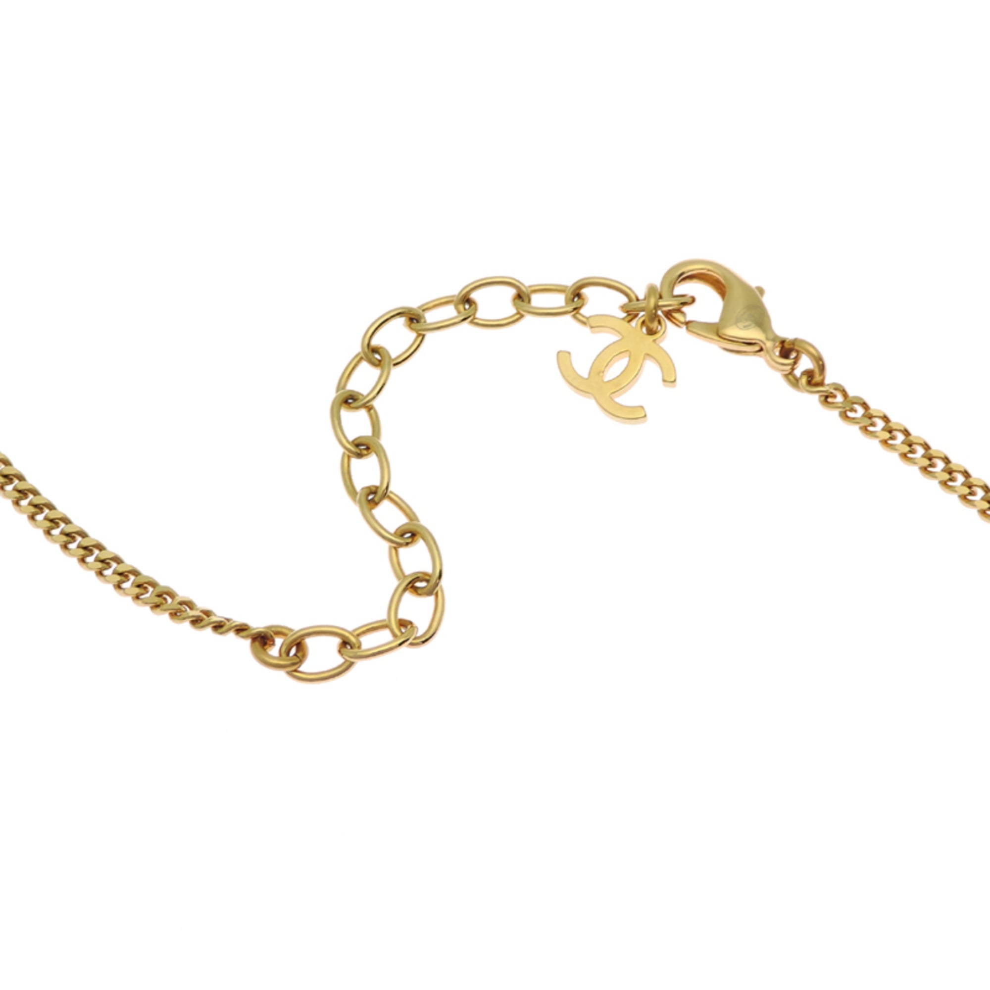 CC Logo Pendant Necklace Metal