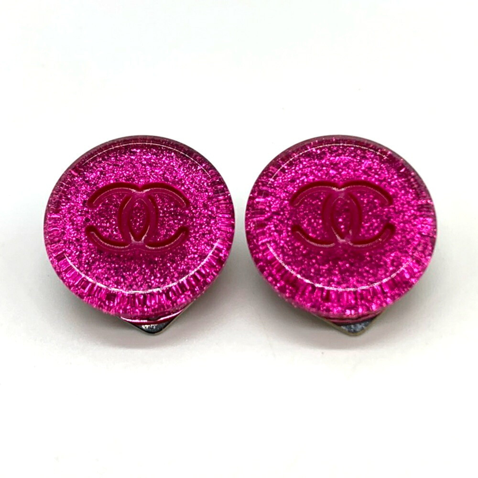 CC Logo Clip-On Earrings Metal