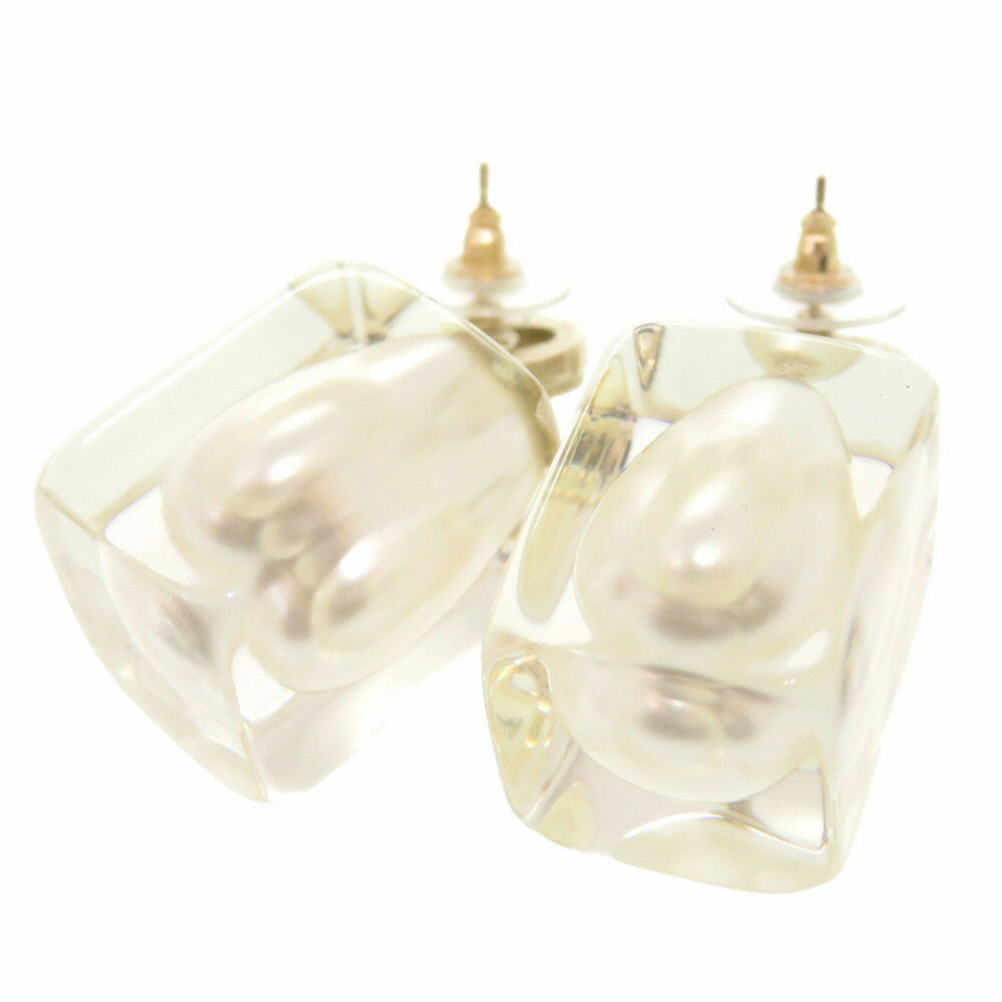 CC Logo Earrings Gold-Tone Metal