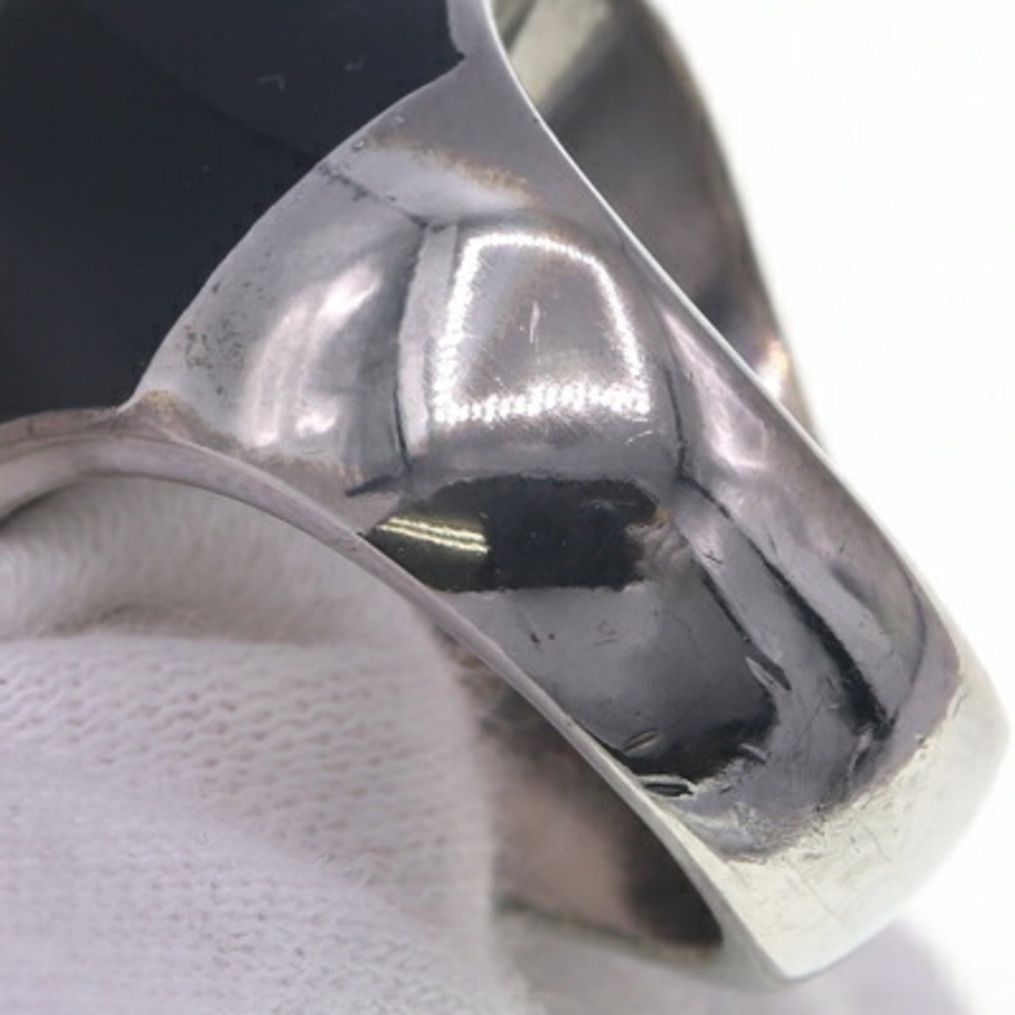 CC Logo Ring Silver-Tone Metal